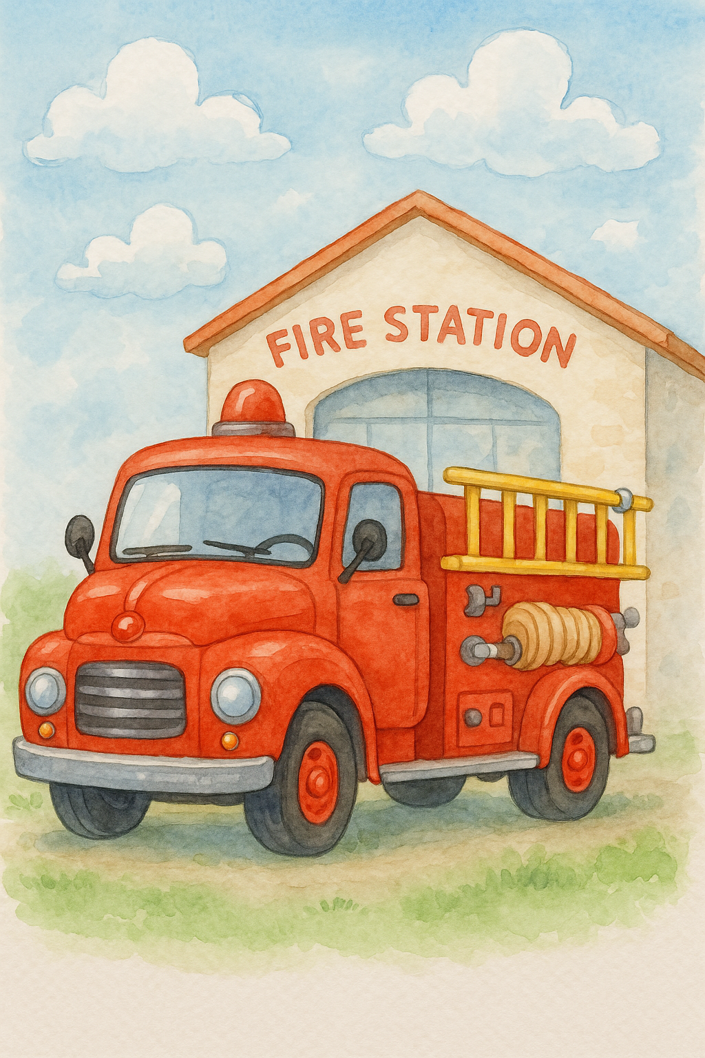 Fire Truck Coloring Pages