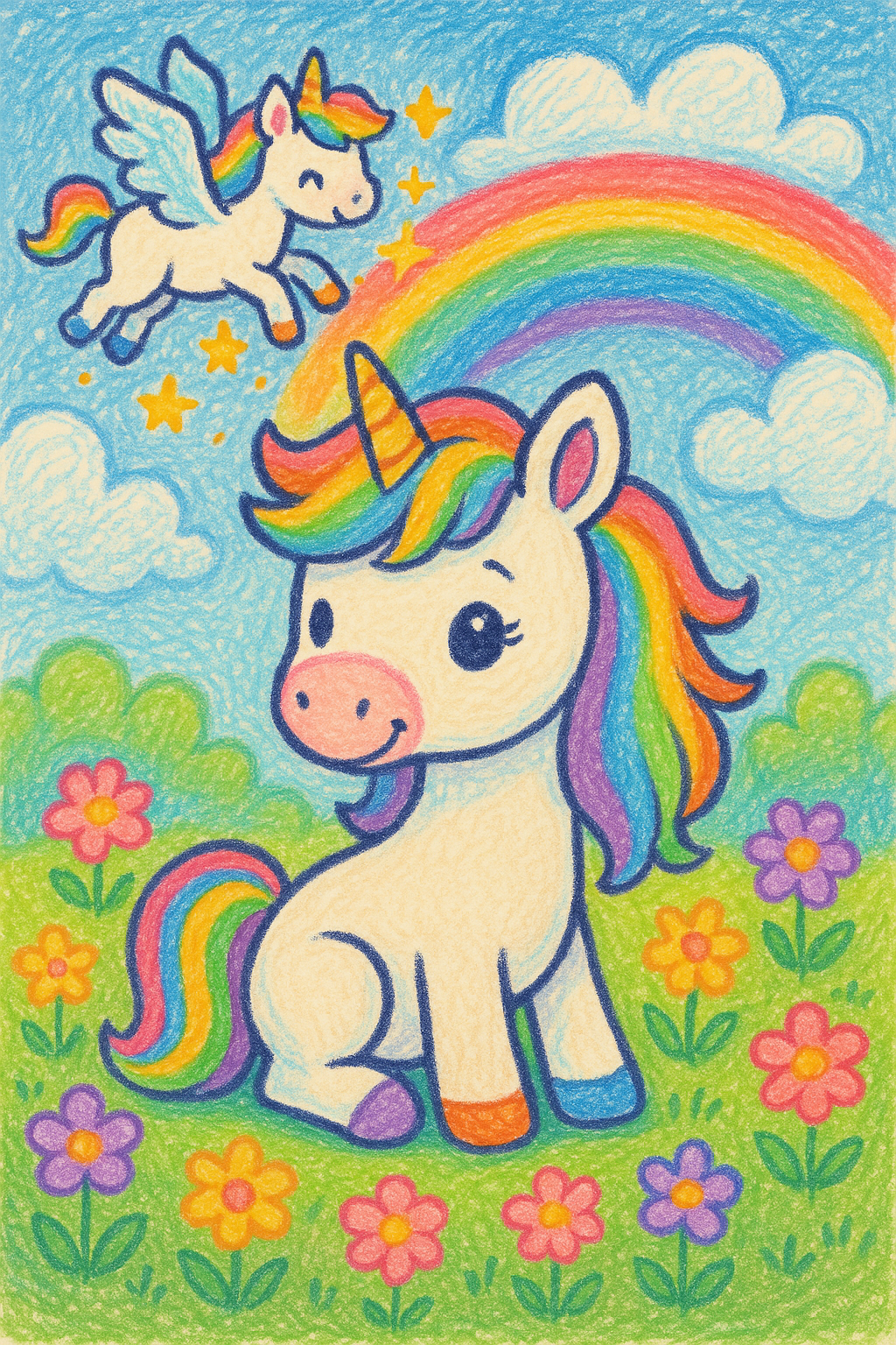 Unicorn Coloring Pages