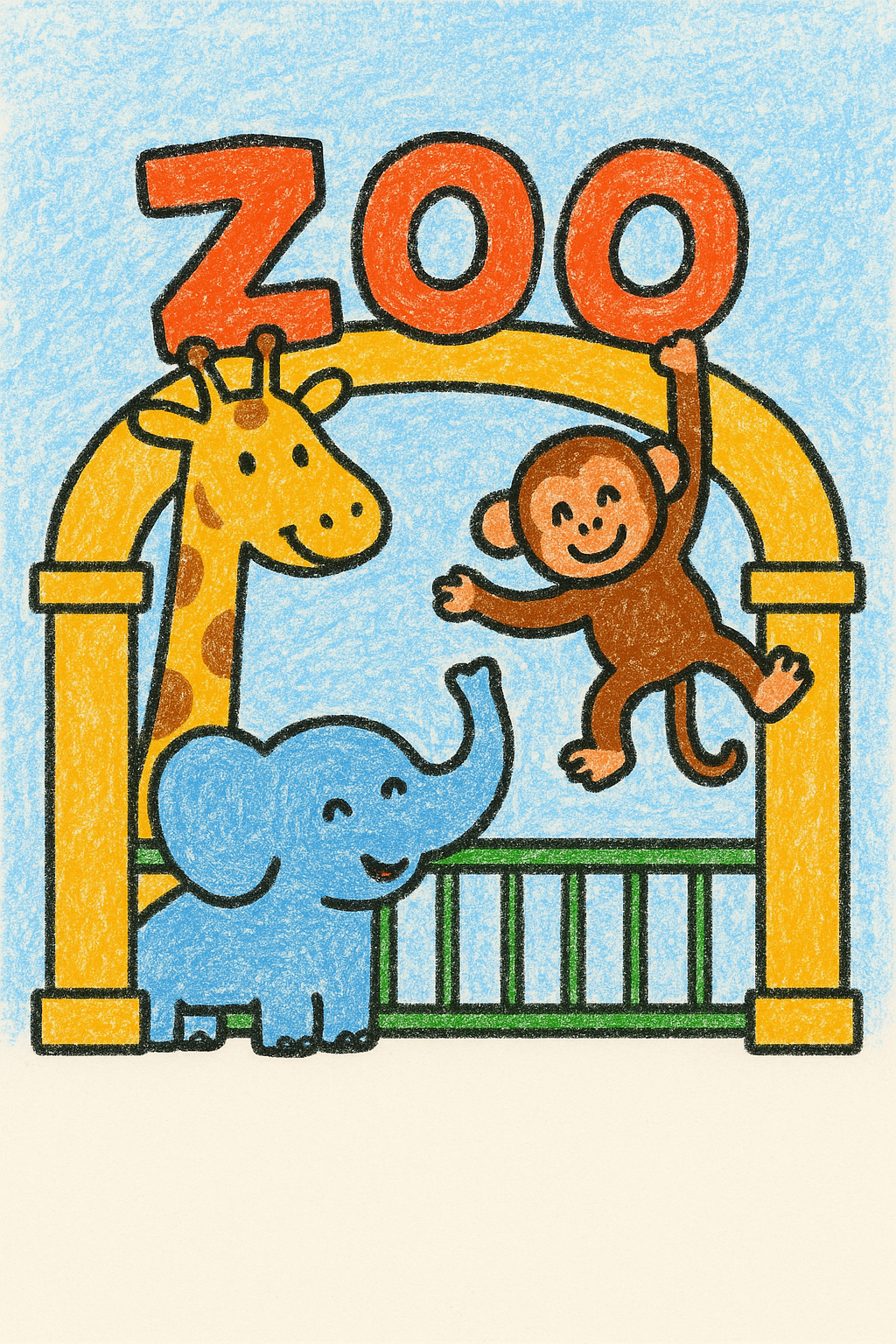 Zoo Coloring Pages
