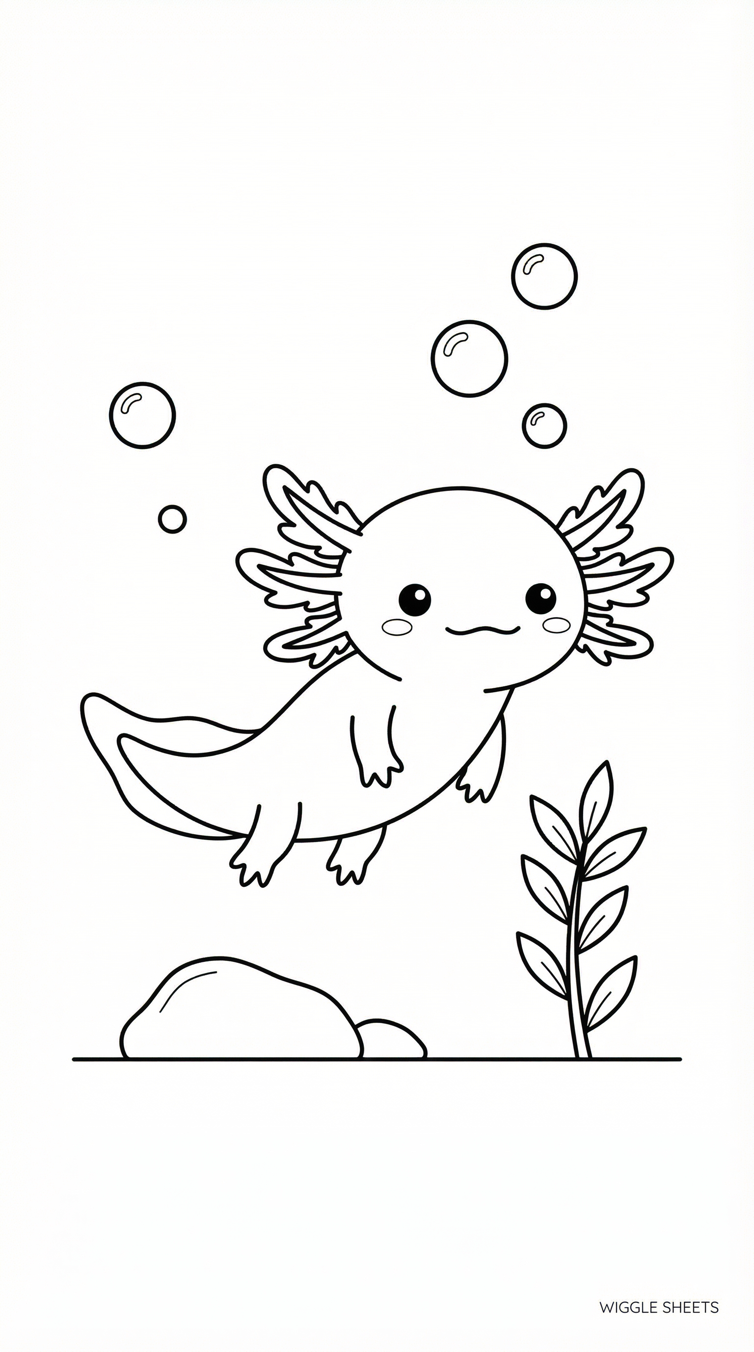 Axolotl Coloring Page