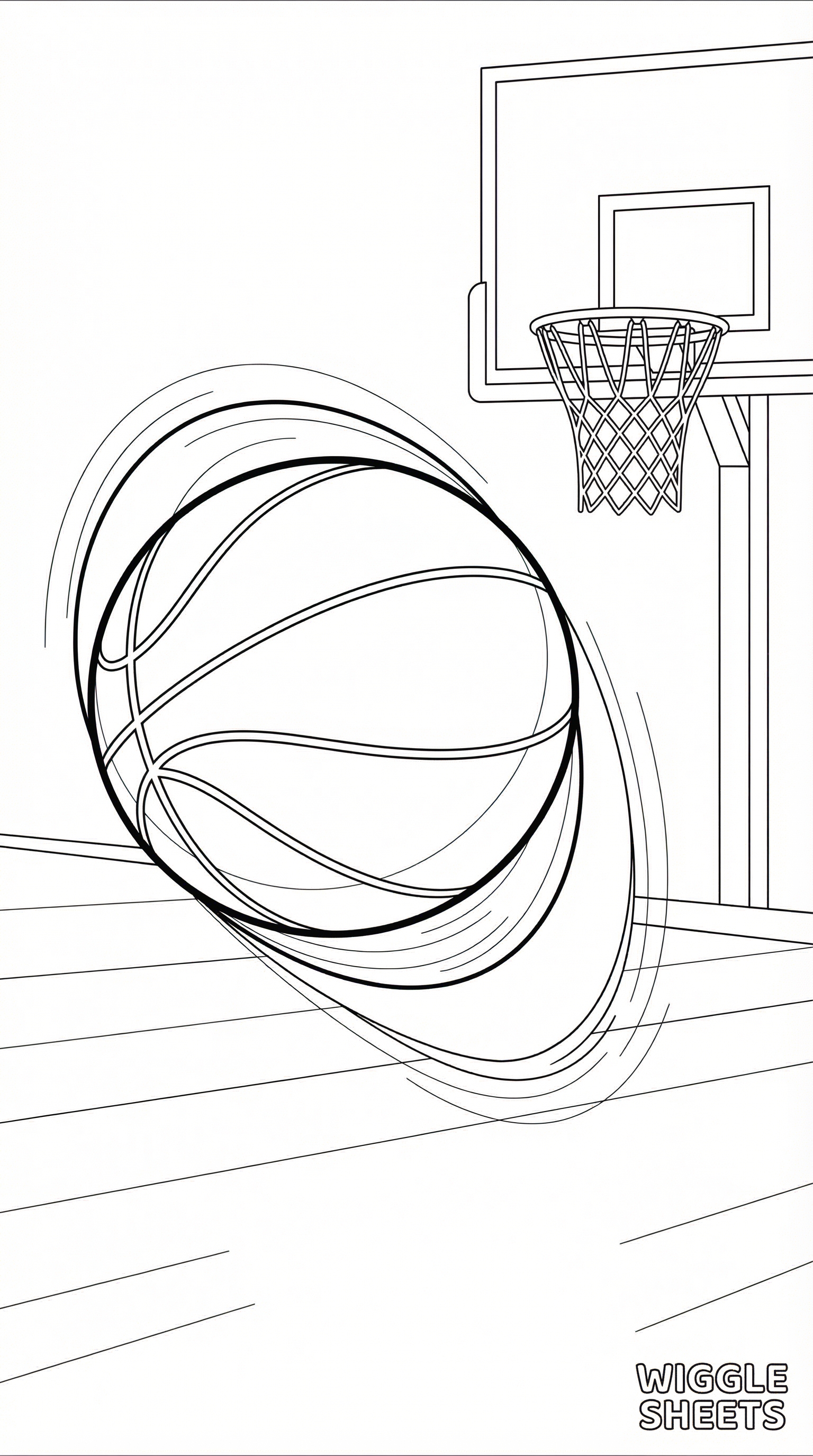 Basketball Coloring Page