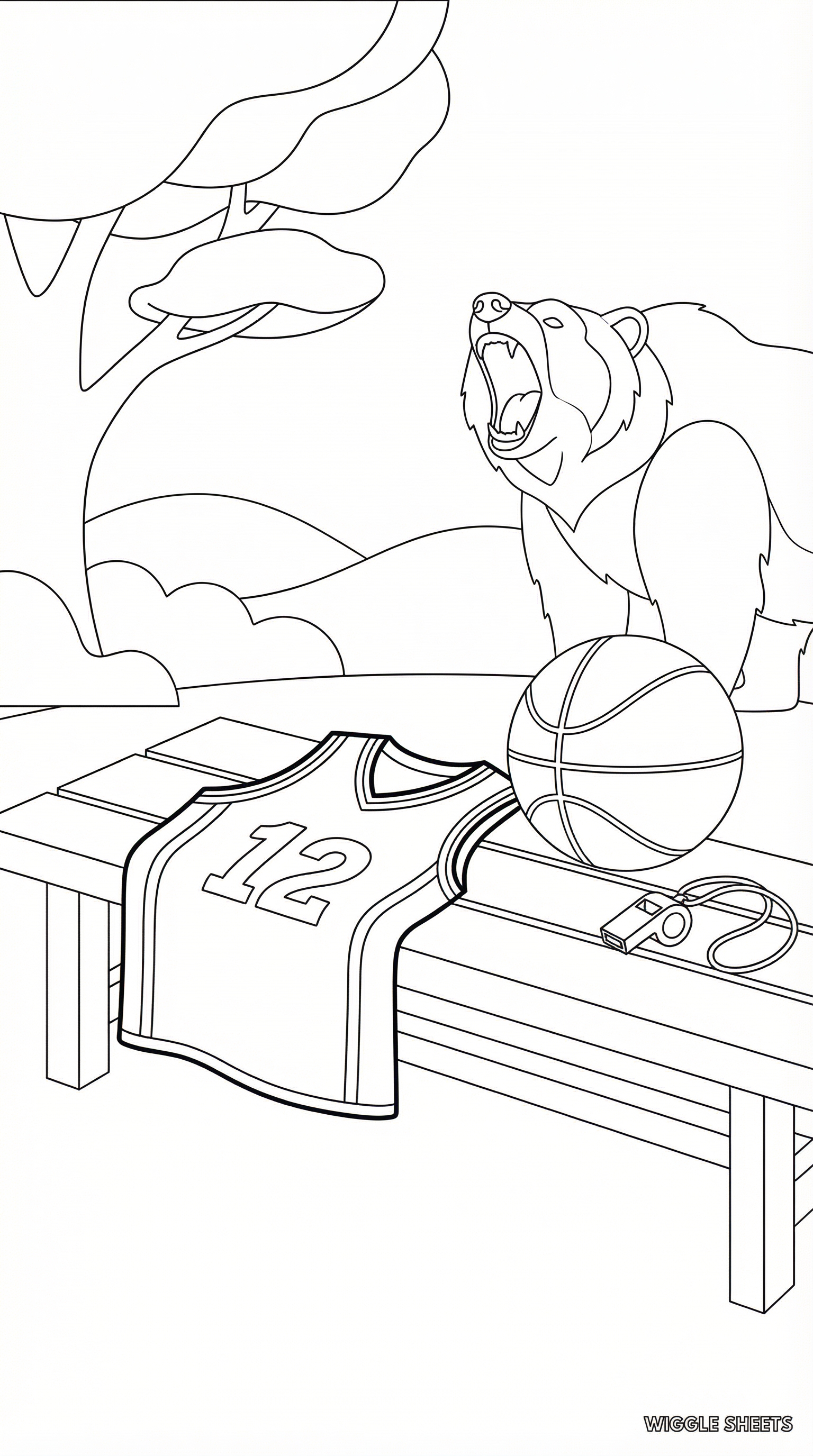 Basketball Jersey Coloring Page
