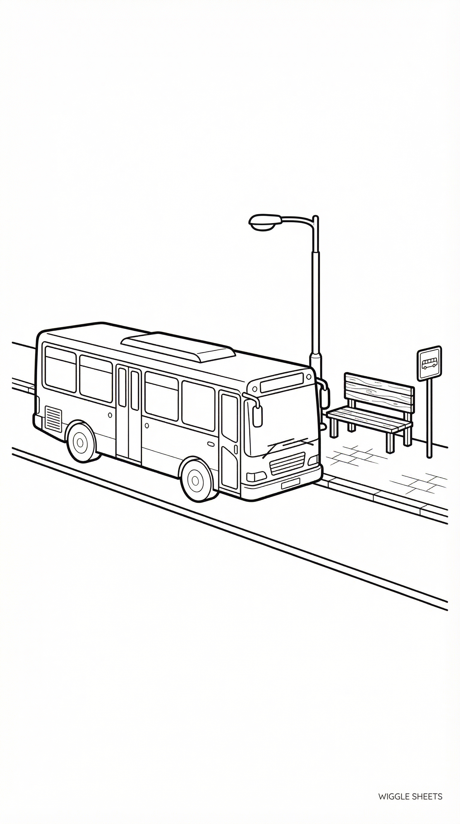 City Bus Coloring Page