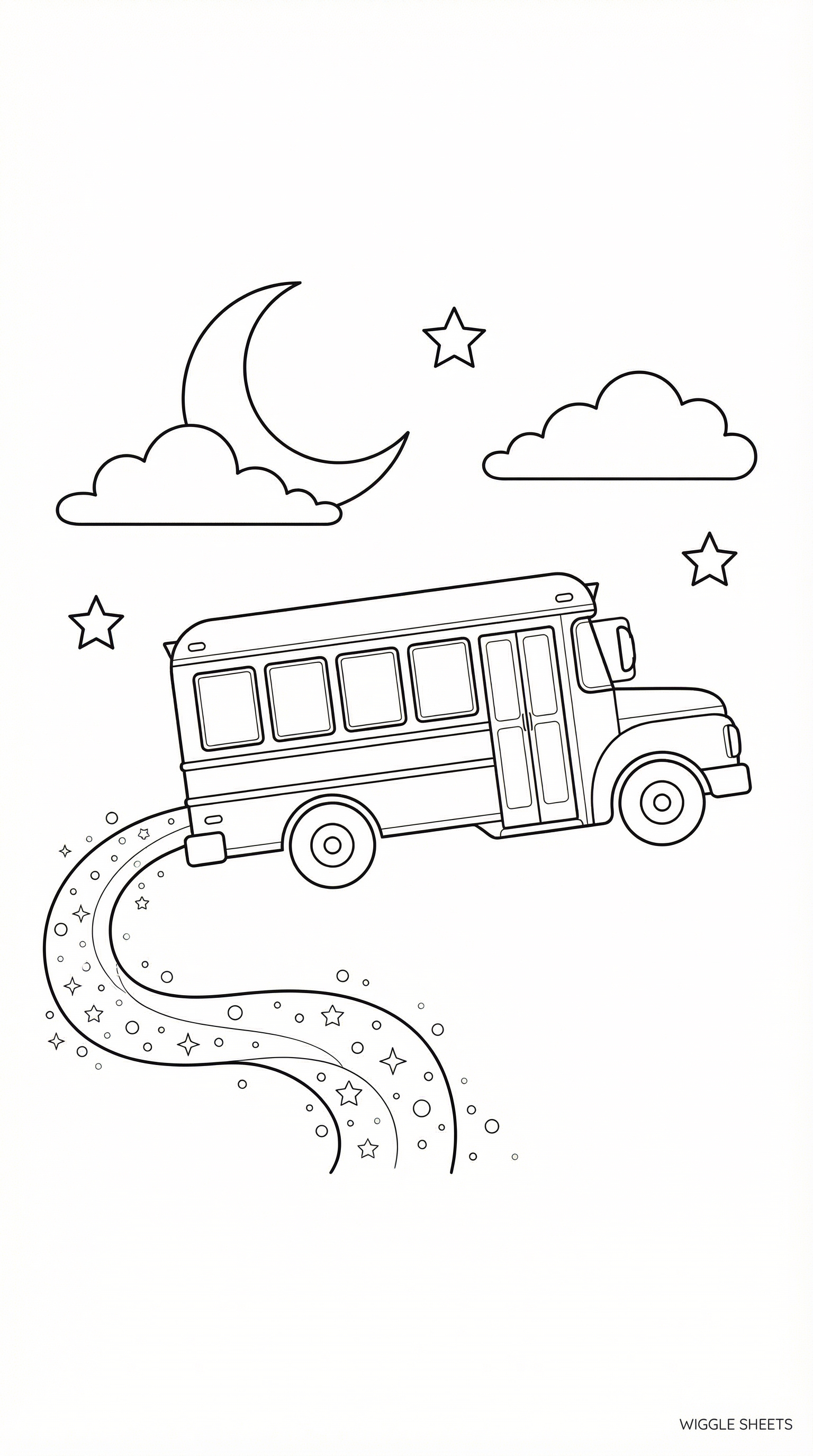 Magic Bus Coloring Page