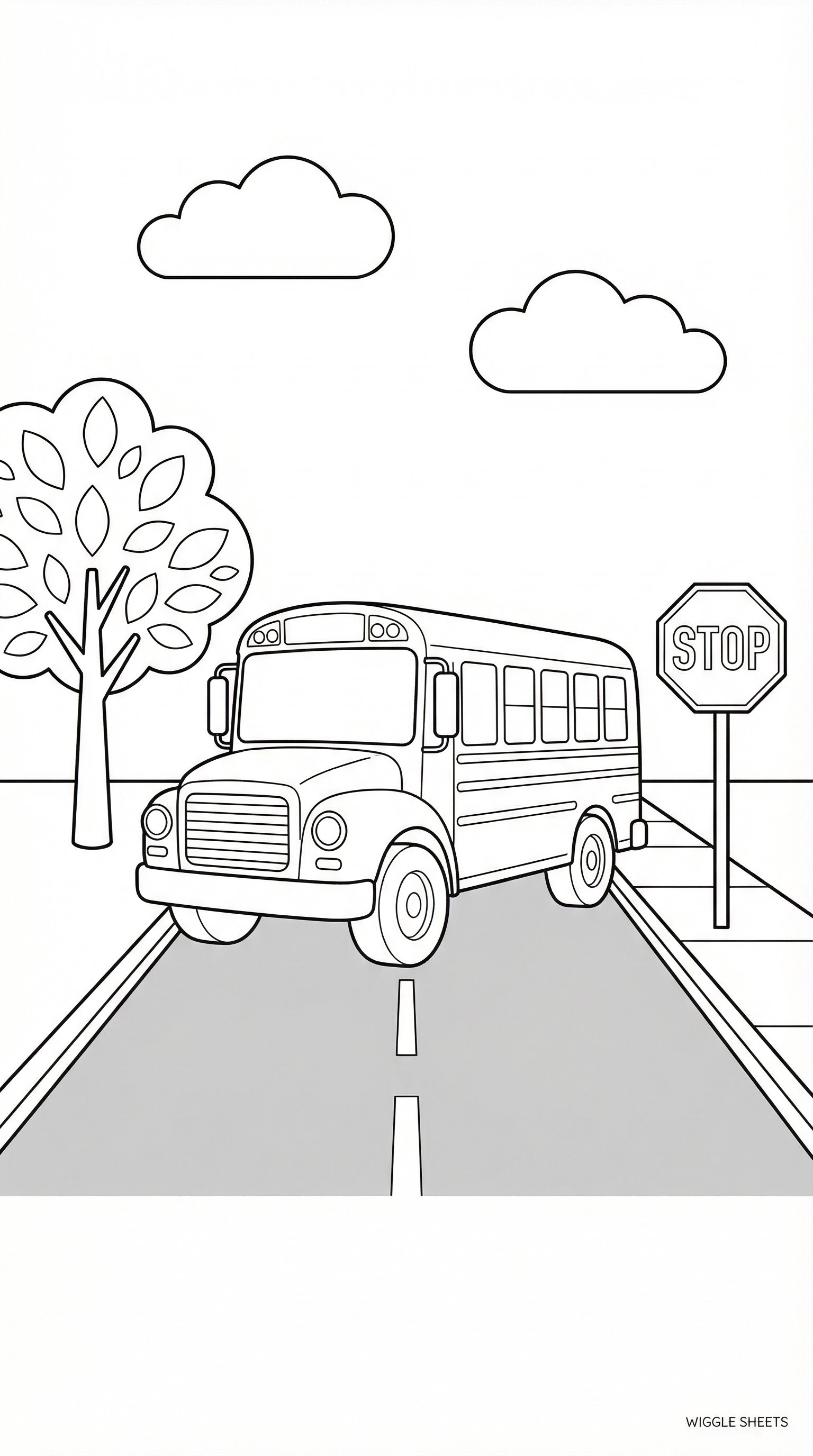School Bus Coloring Page