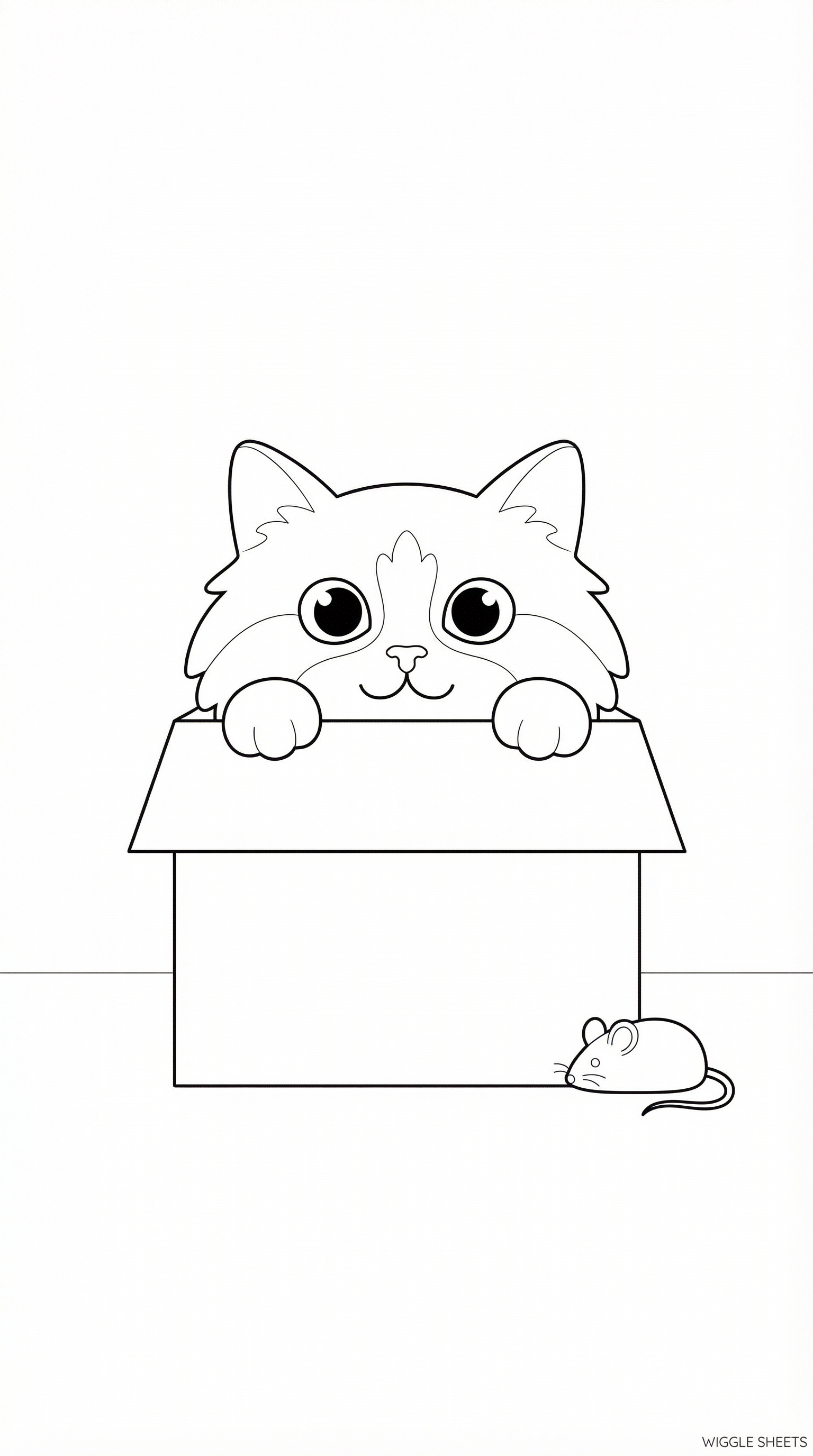 Cat Eyes Coloring Page