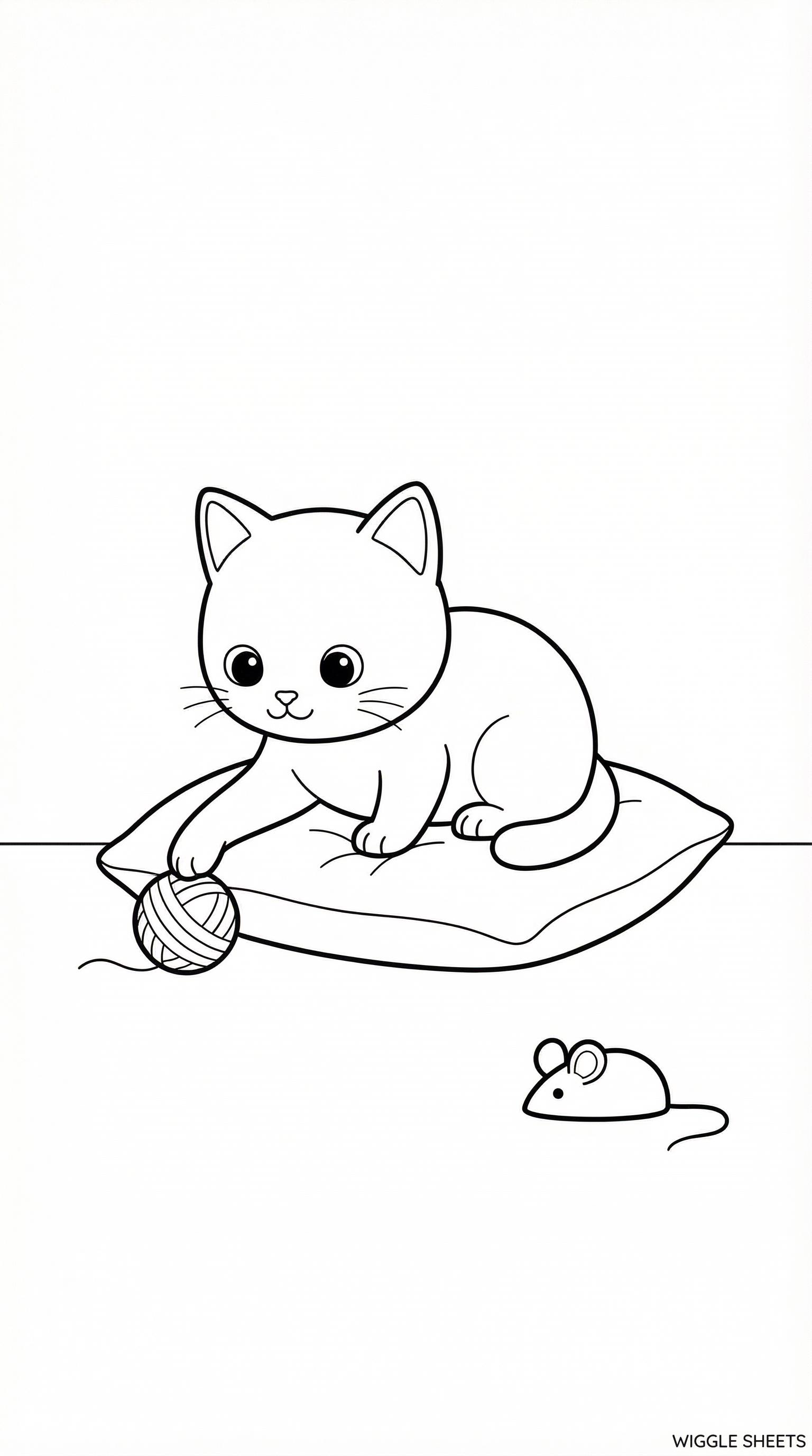 Kitten Coloring Page
