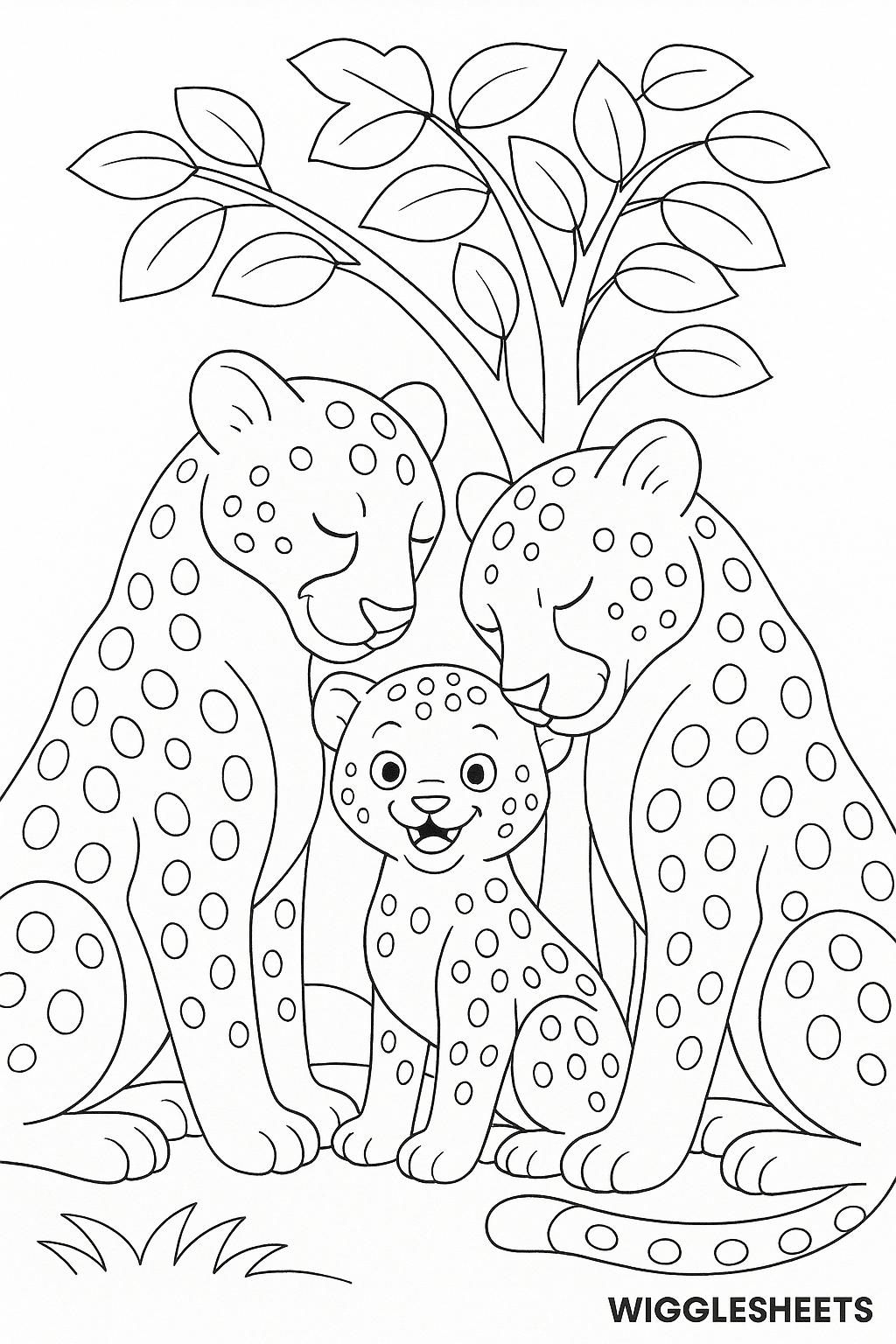 Cheetah Family Hug