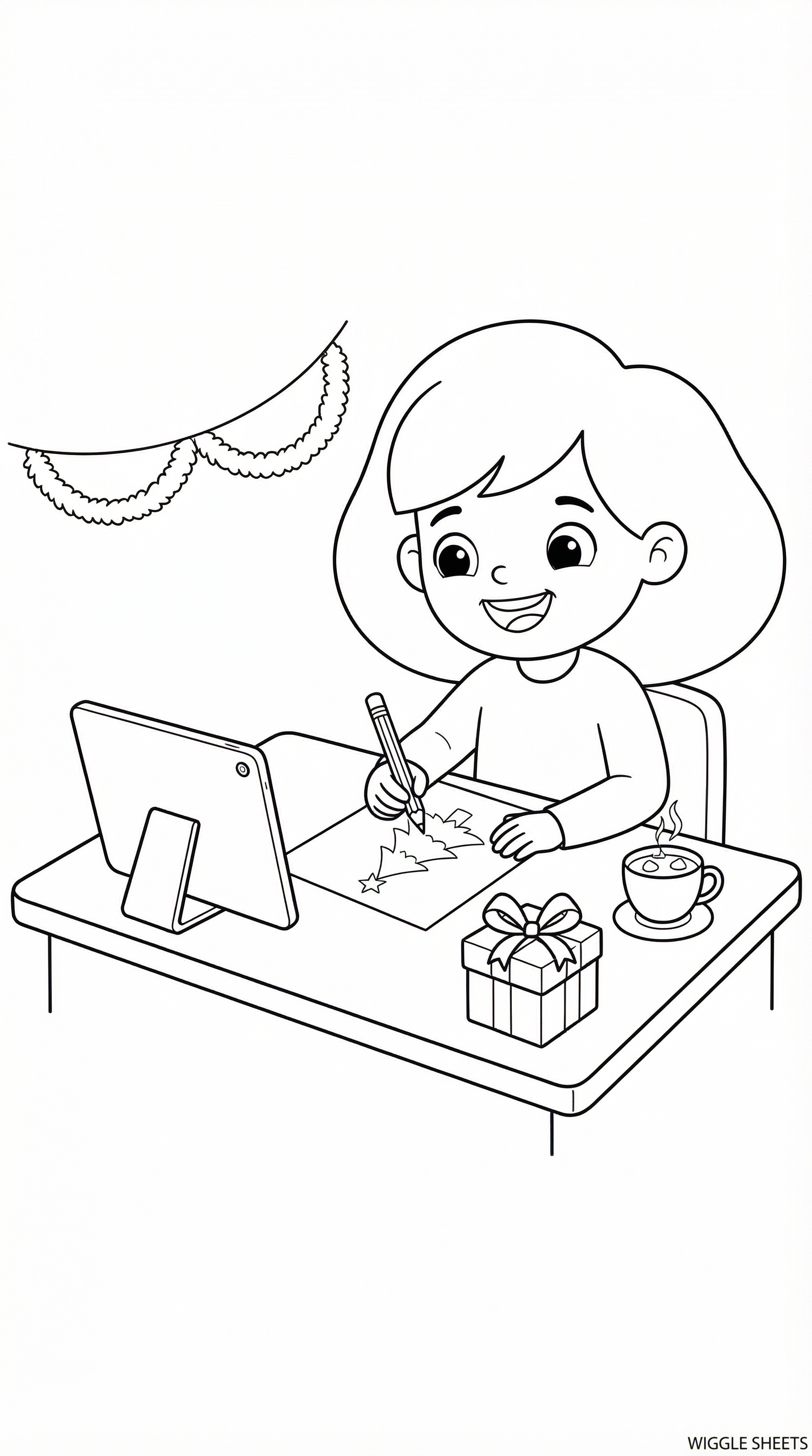 Calcaapp Christmas Coloring Page