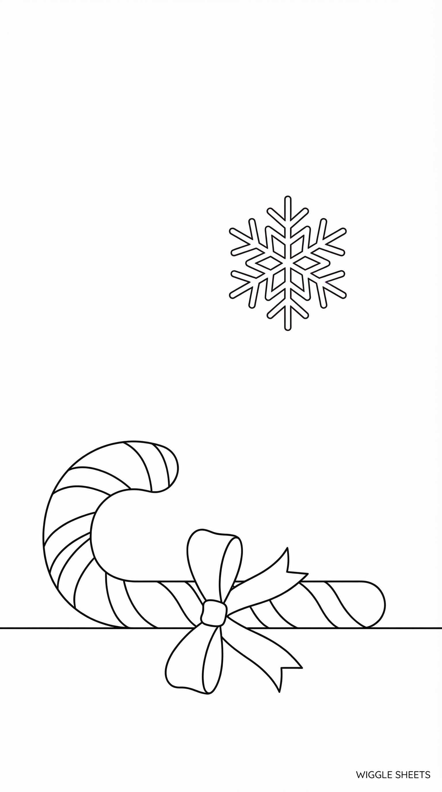 Candy Cane Coloring Page