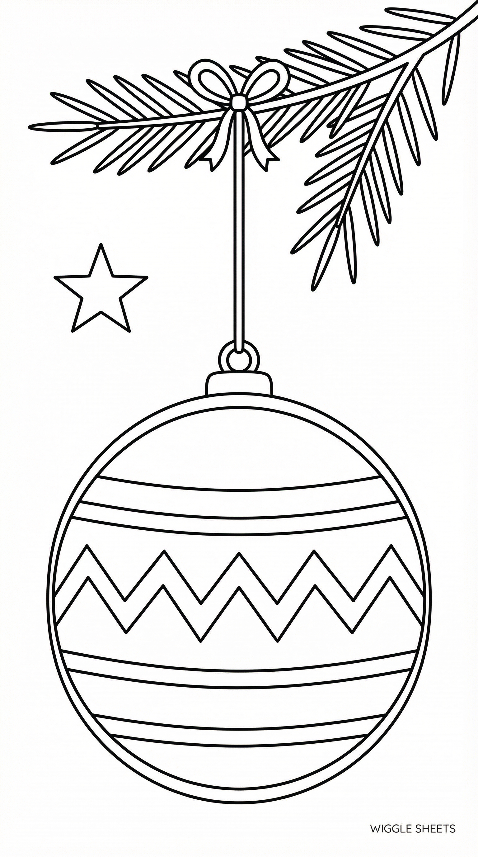 Christmas Ornament Coloring Page