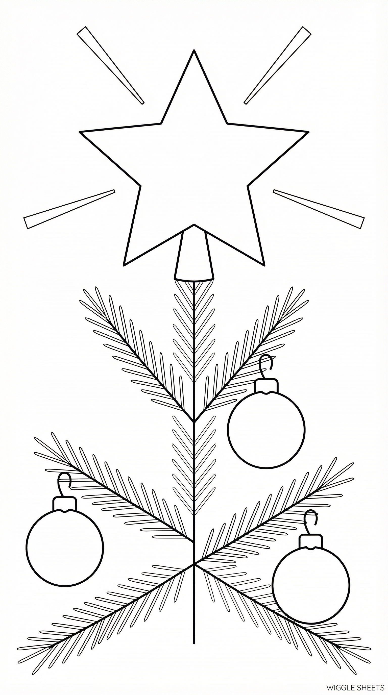 Christmas Star Coloring Page