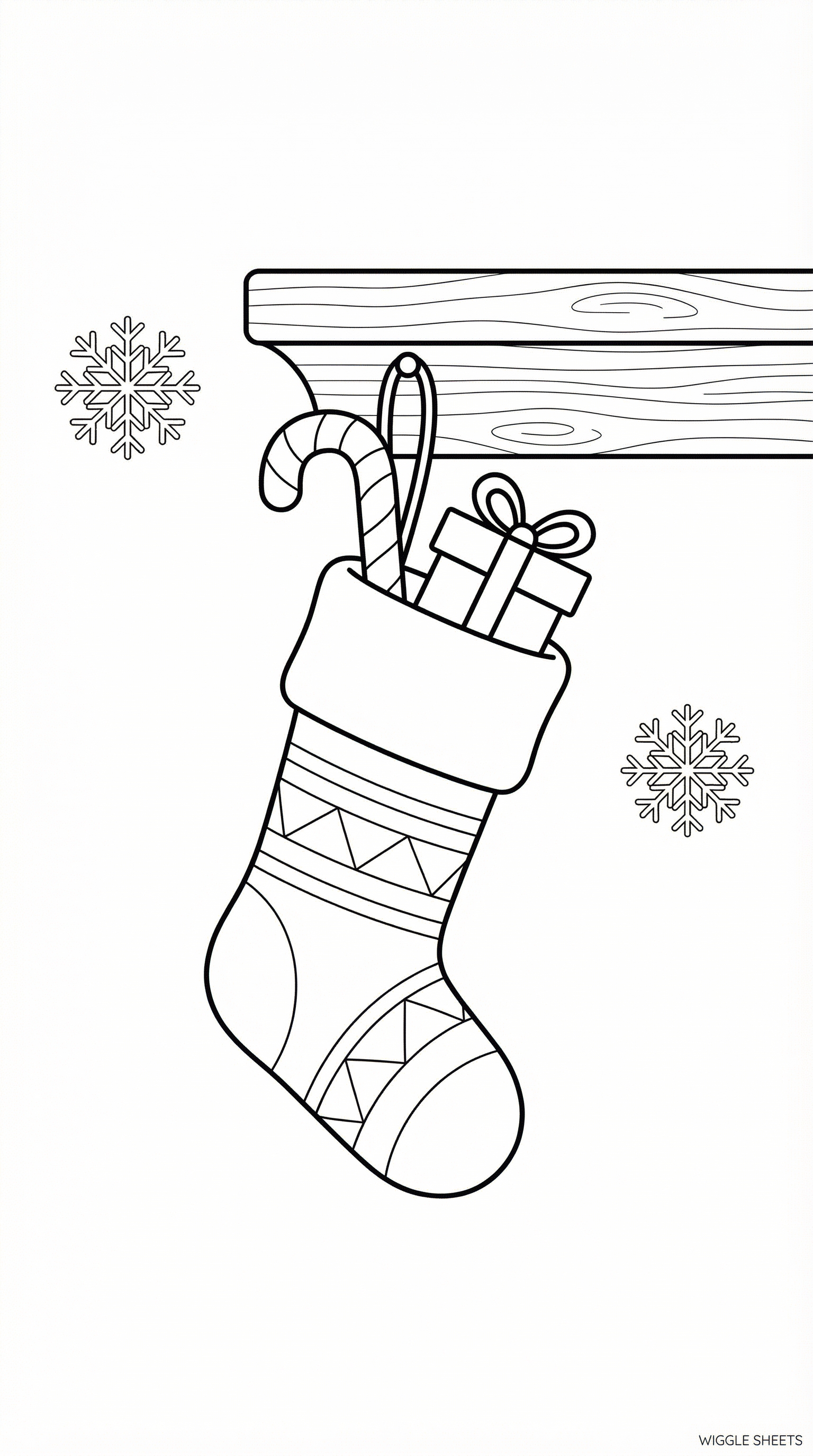 Christmas Stocking Coloring Page