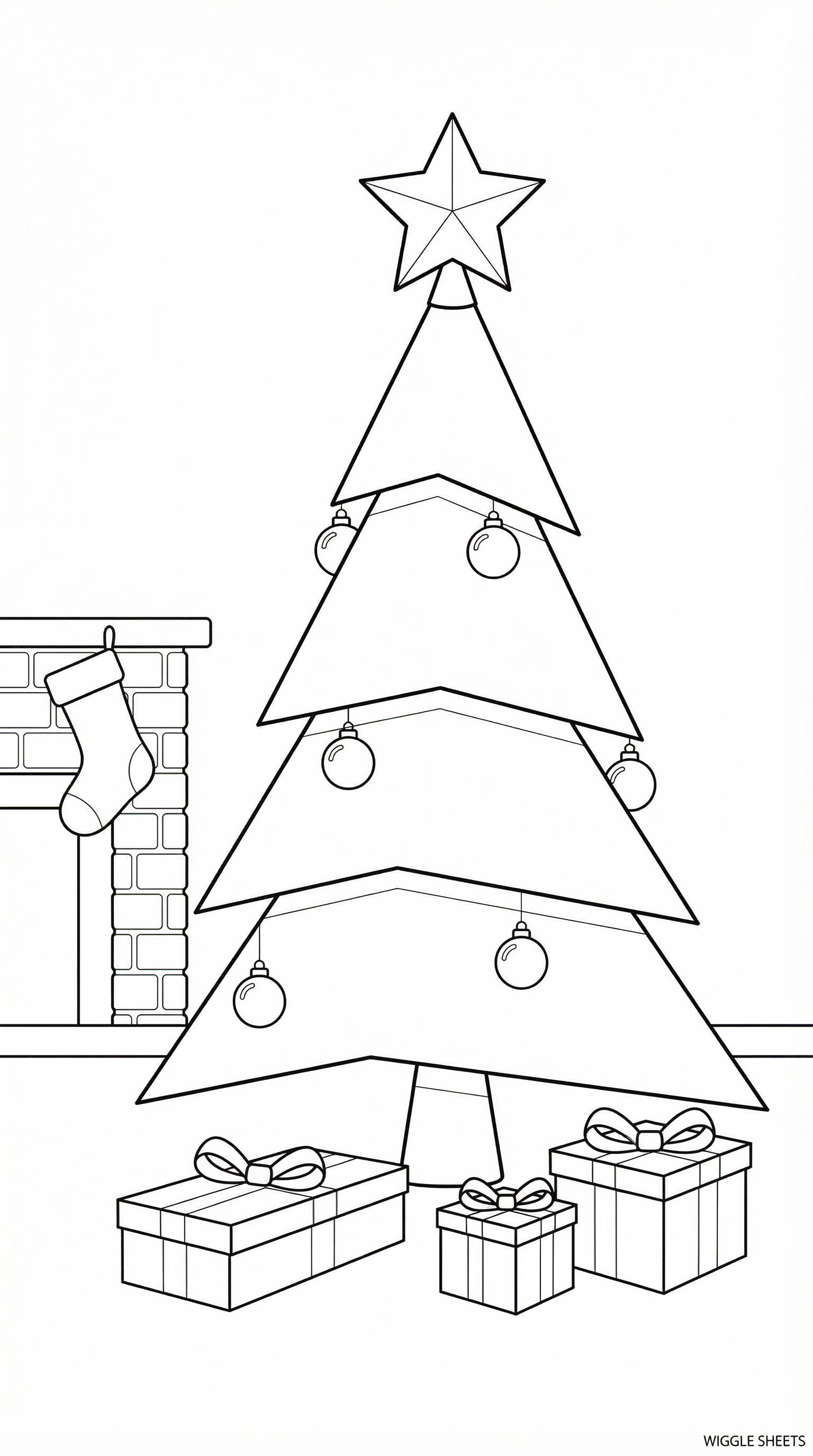 Christmas Tree Coloring Page