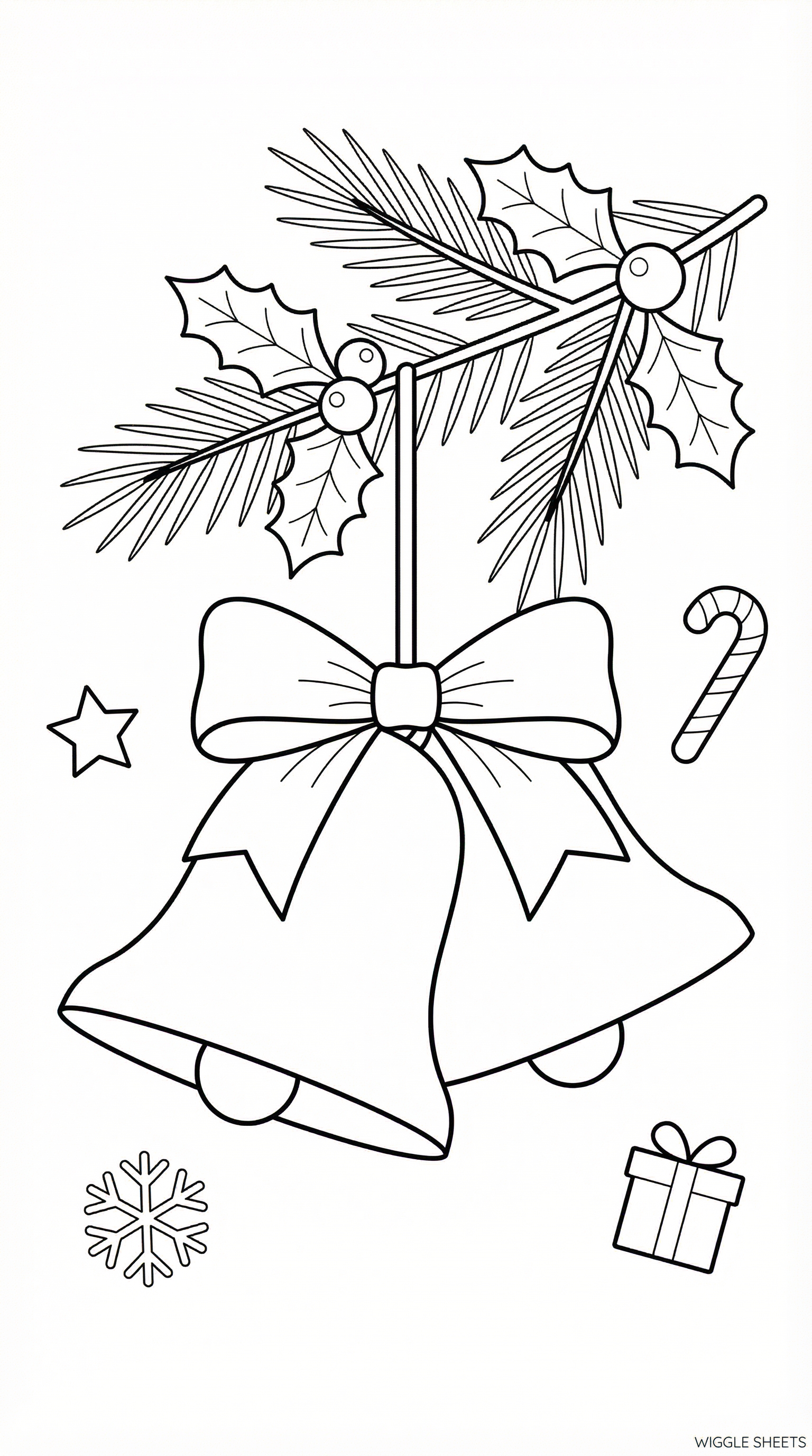 Holiday Bells Coloring Page