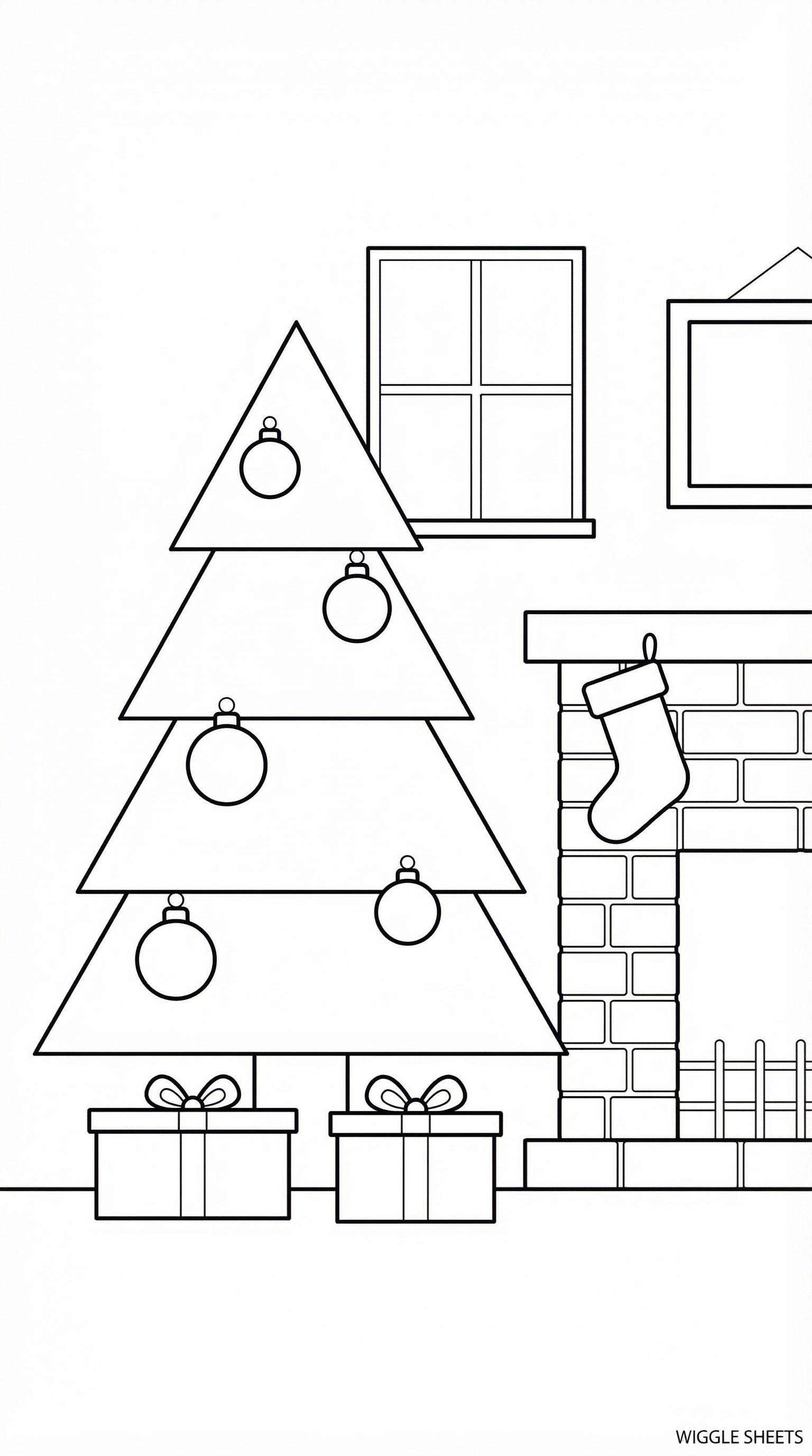 Merry Christmas Coloring Page