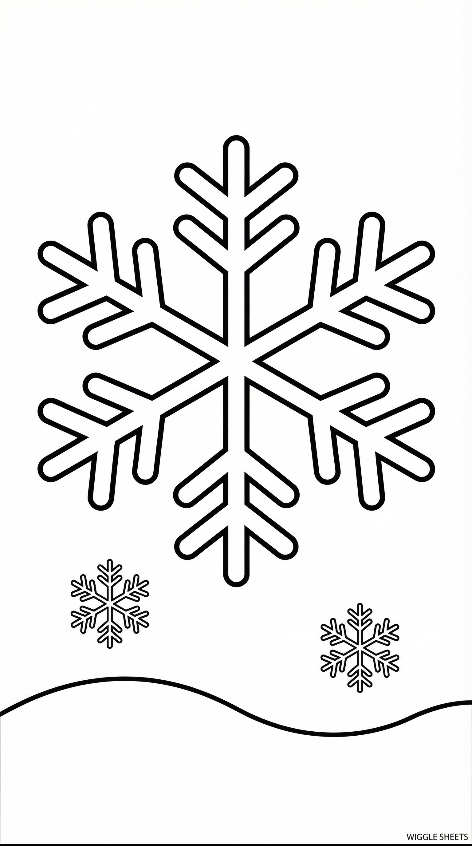 Snowflake Coloring Page