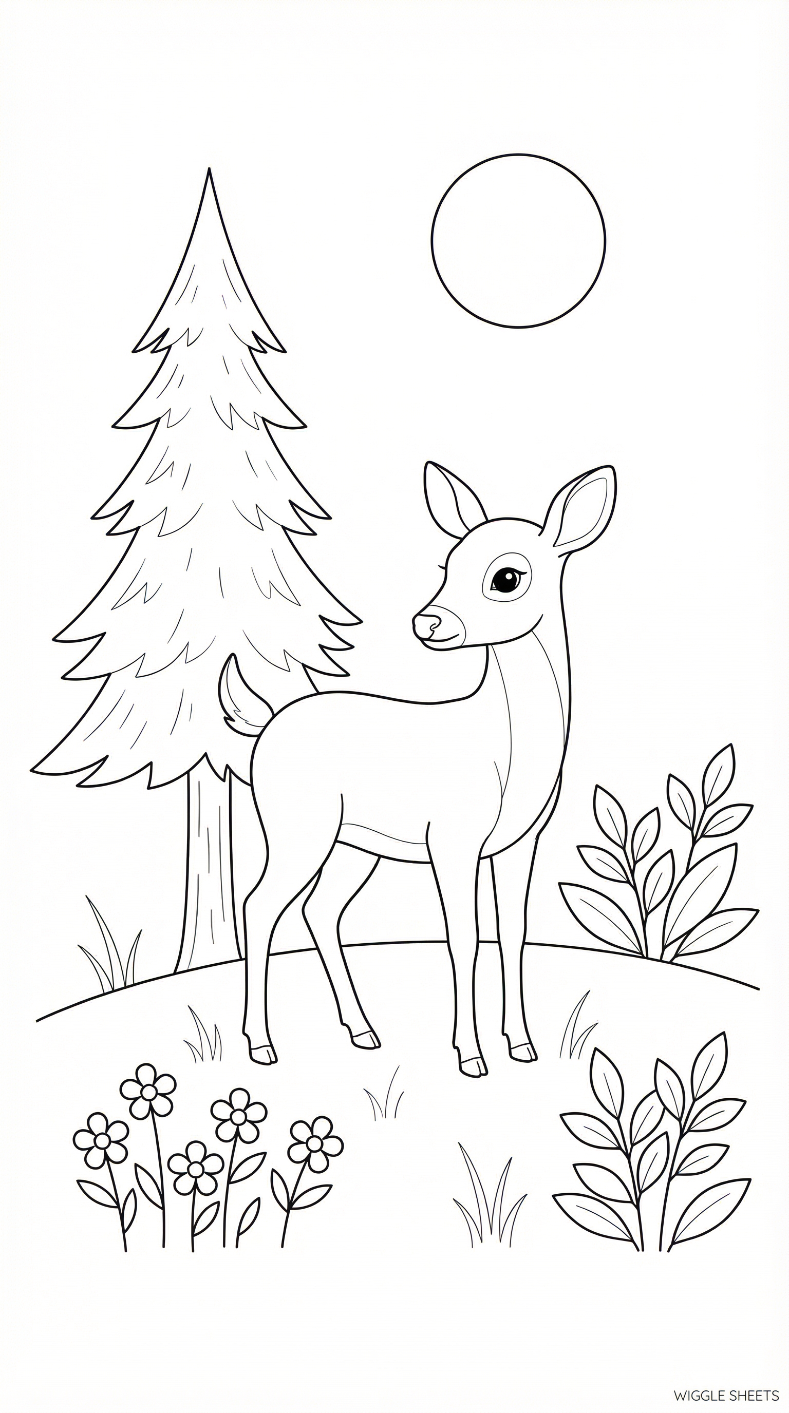 Deer Coloring Page