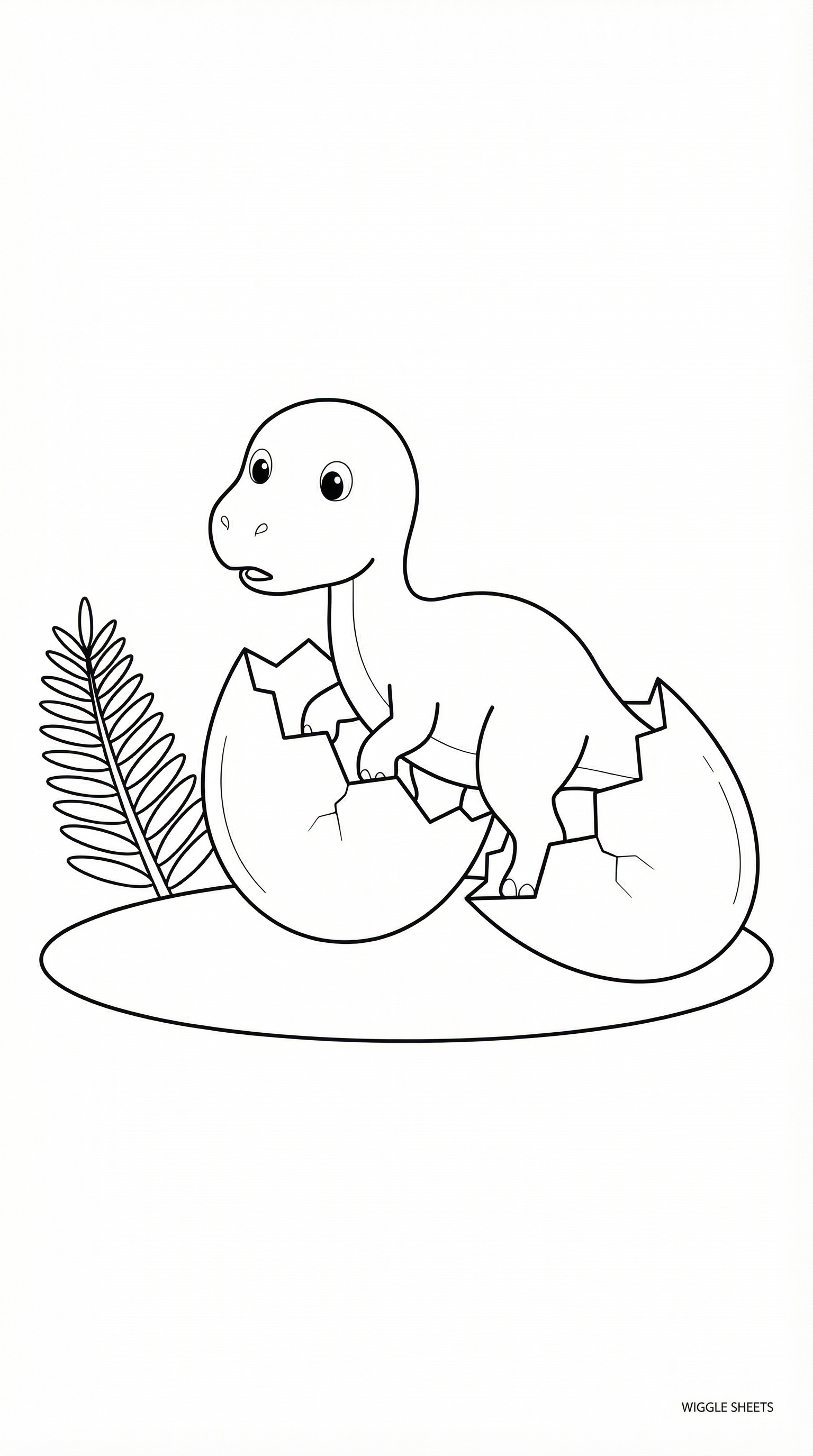 Baby Dinosaur Coloring Page