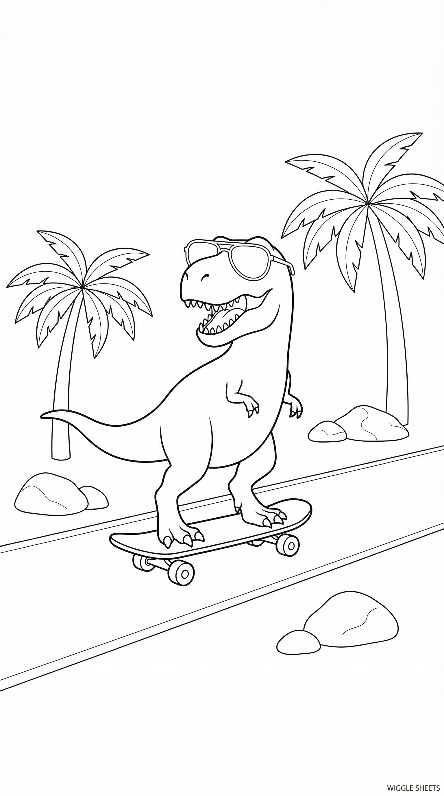 Cool Dinosaur Coloring Page