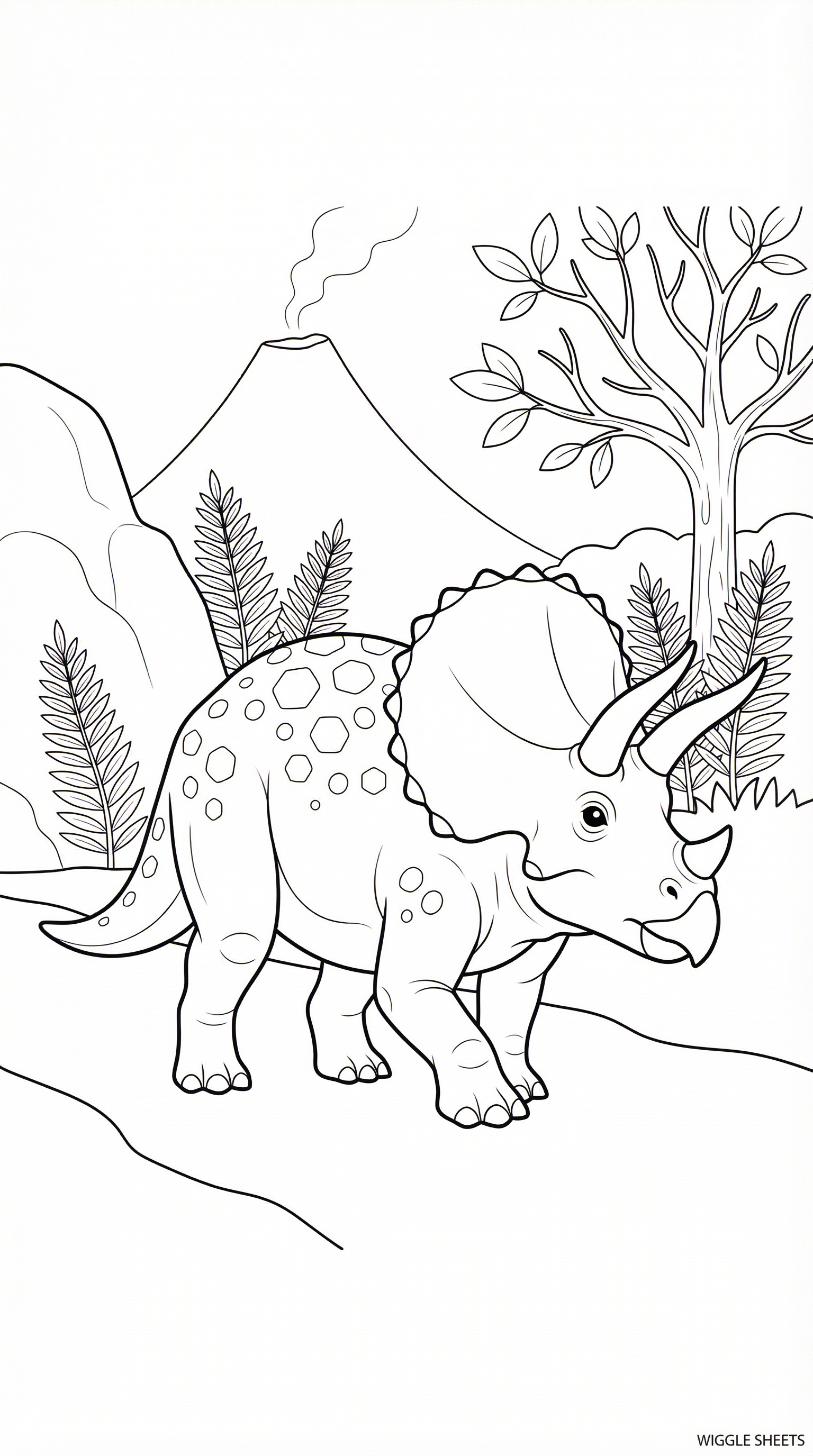 Real Dinosaur Coloring Page