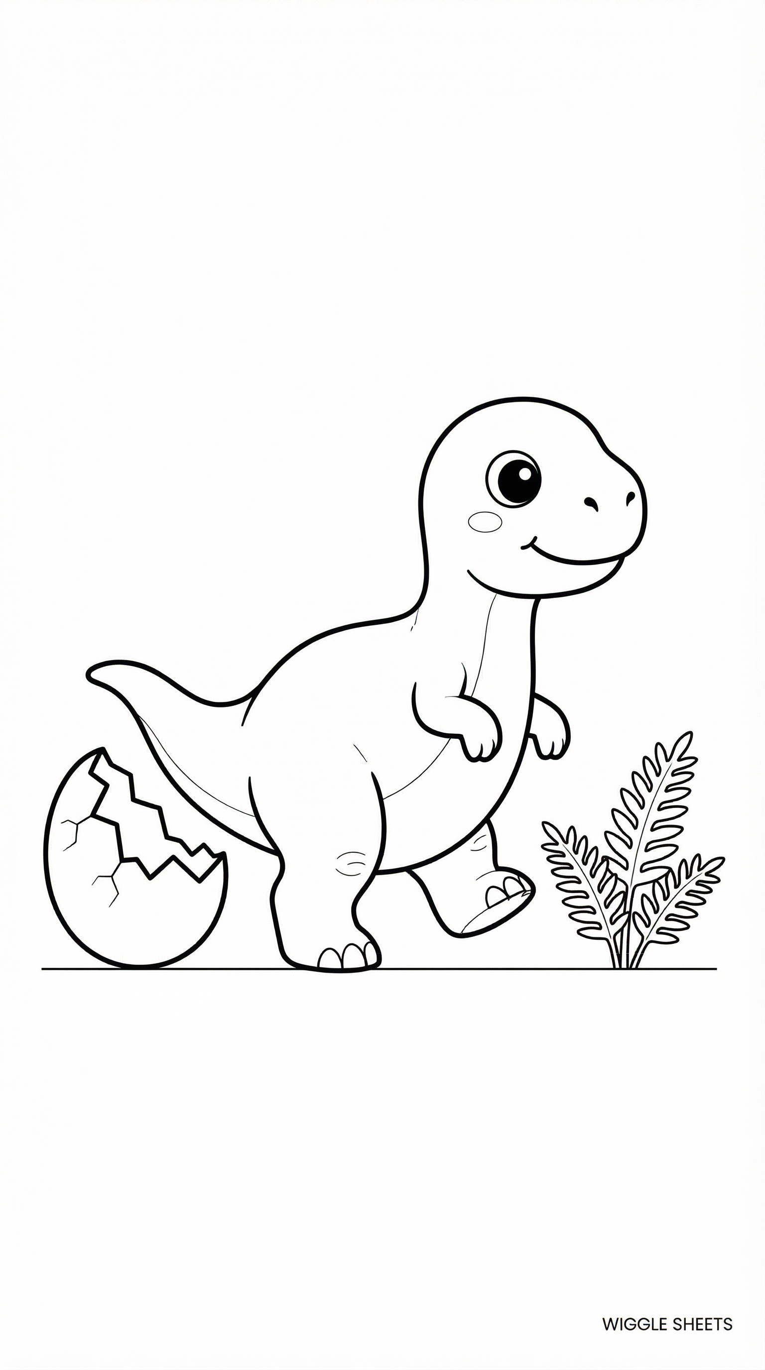 Toddler Dinosaur Coloring Page