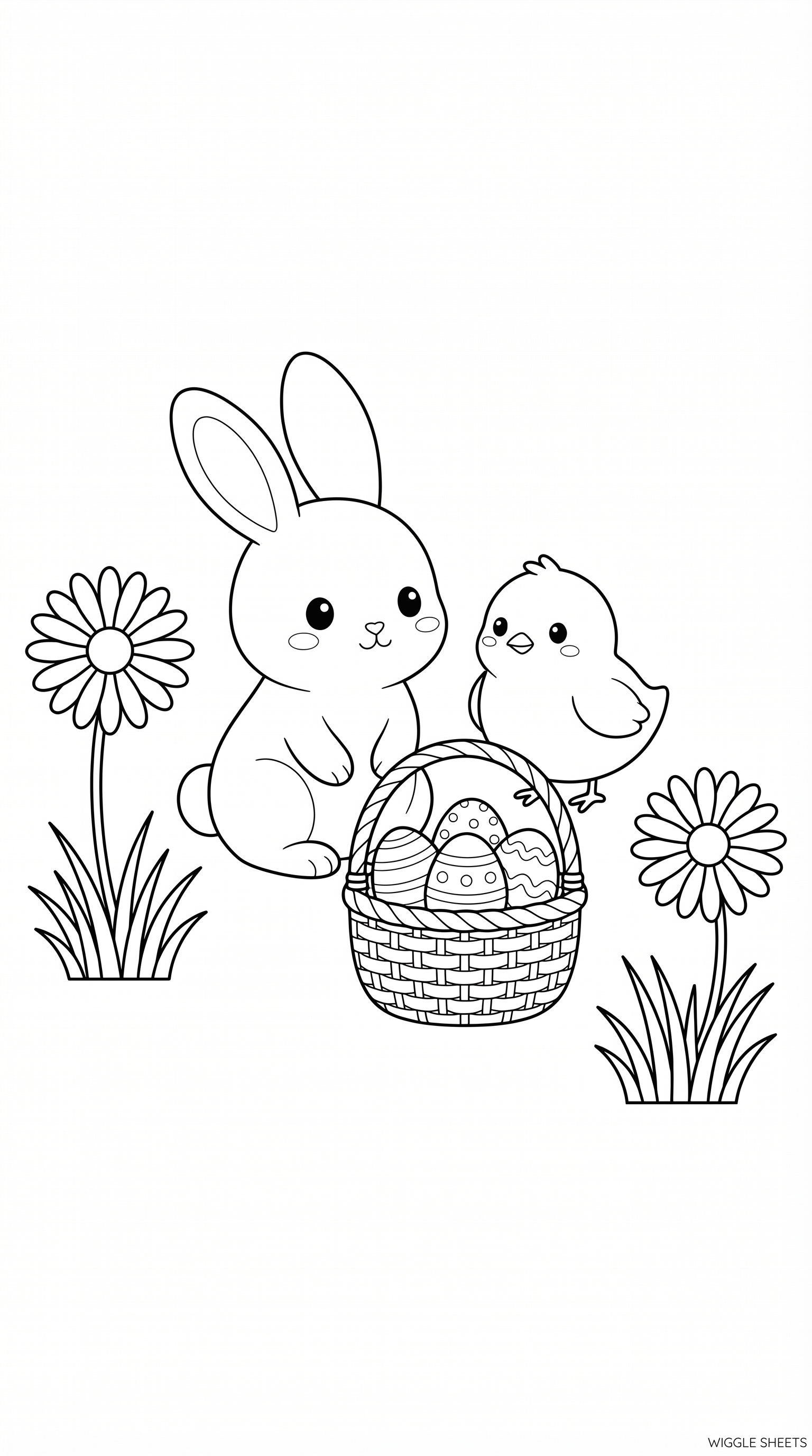 Easter Animals Coloring Page