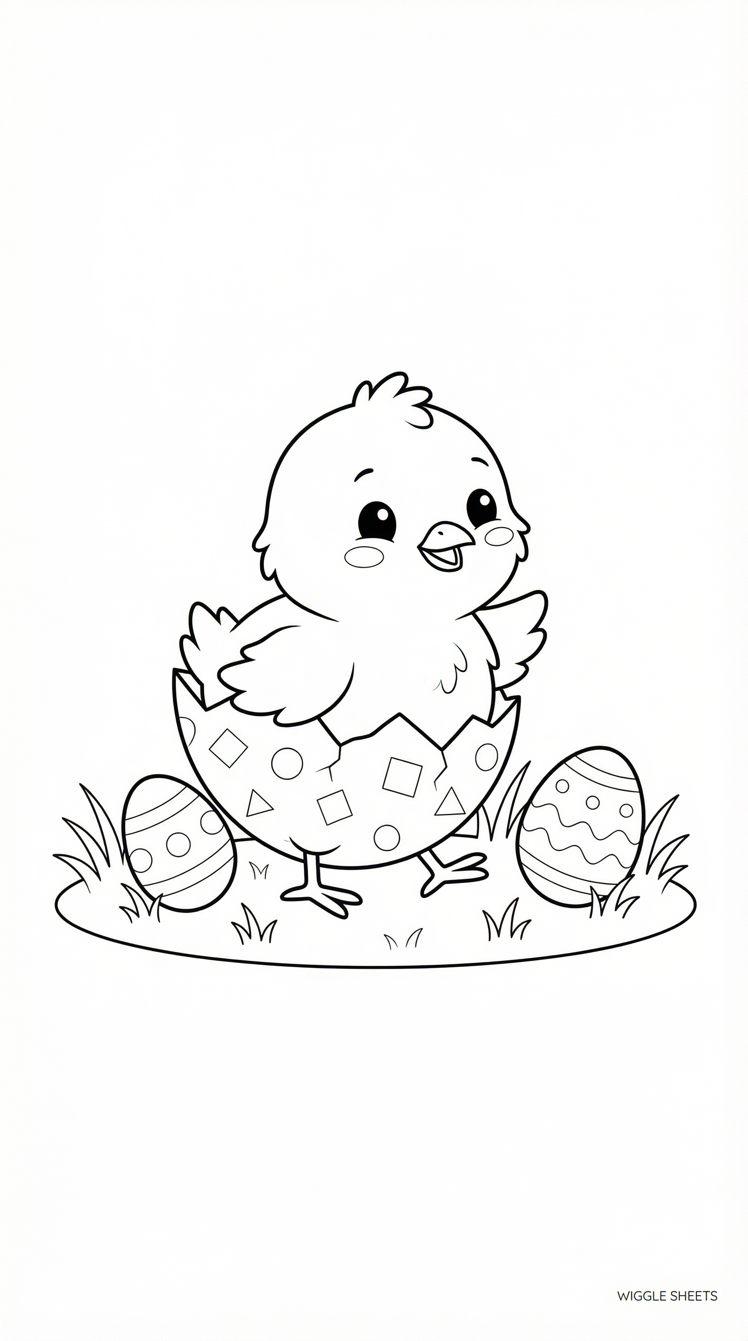 Easter Chick Coloring Page