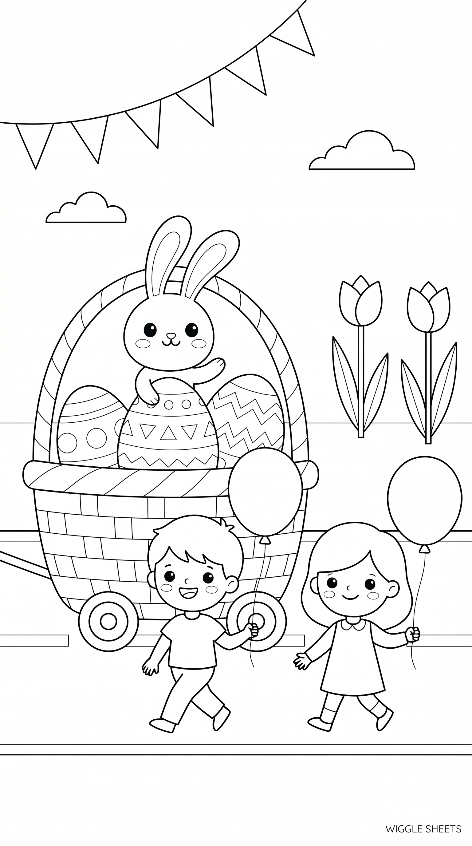 Easter Parade Coloring Page
