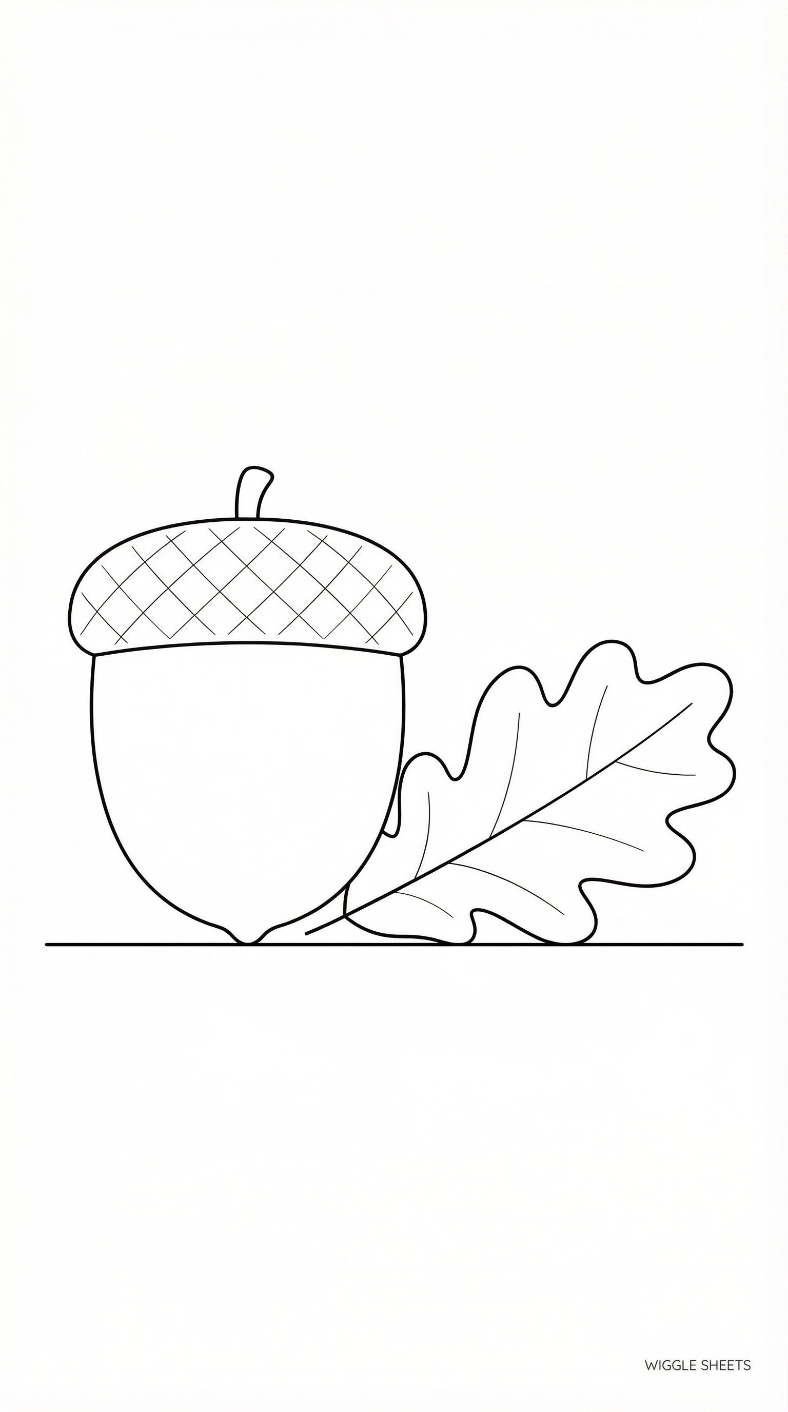 Acorn Coloring Page