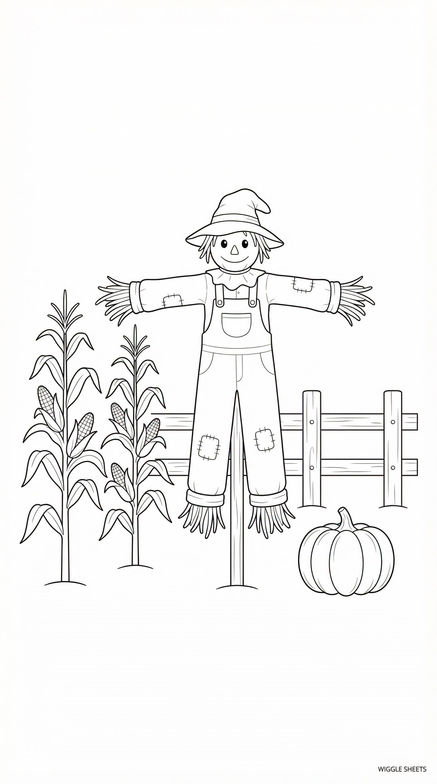 Scarecrow Coloring Page