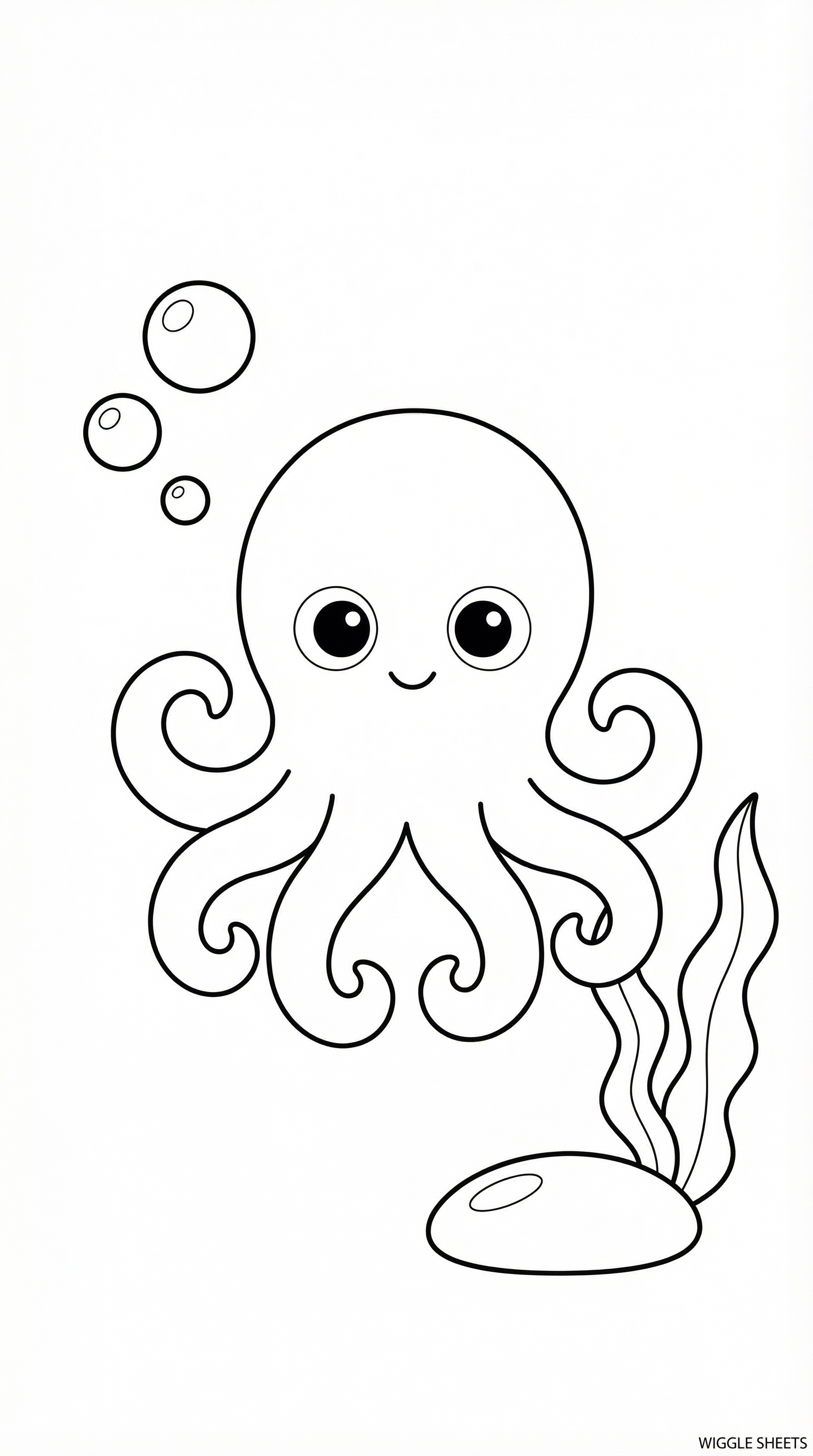 Baby Octopus Coloring Page