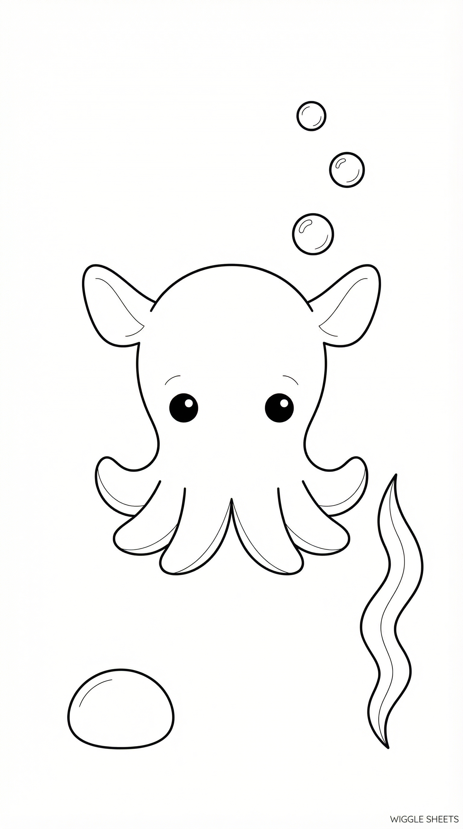 Dumbo Octopus Coloring Page