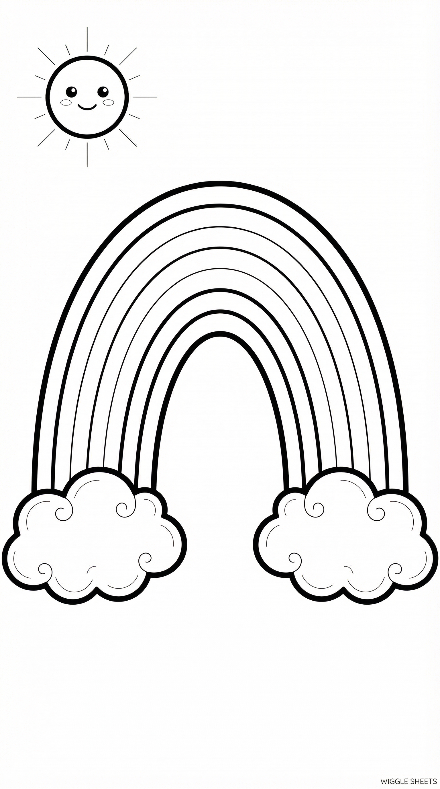 Rainbow Coloring Page