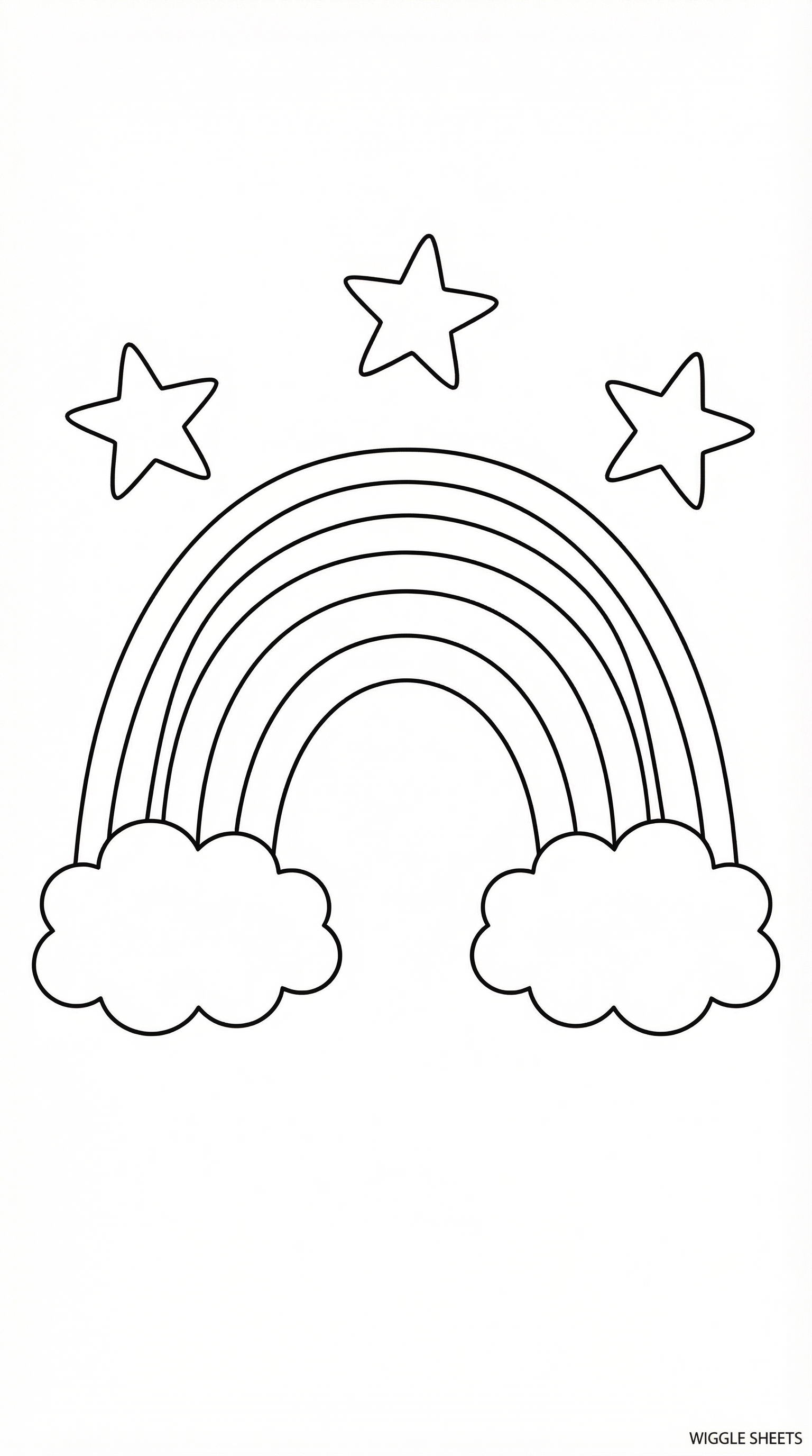 Rainbow Doodle Coloring Page