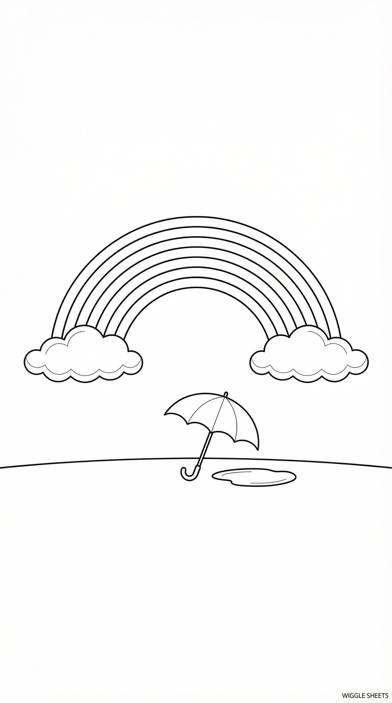 Rainbow Fun Coloring Page