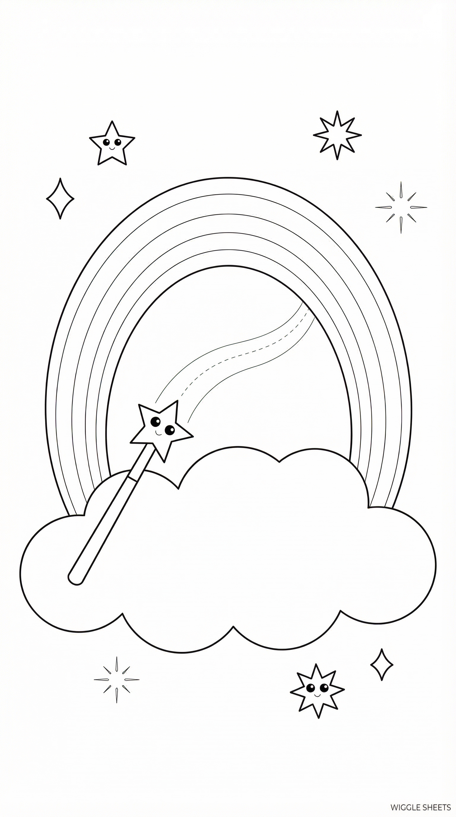 Rainbow Magic Coloring Page