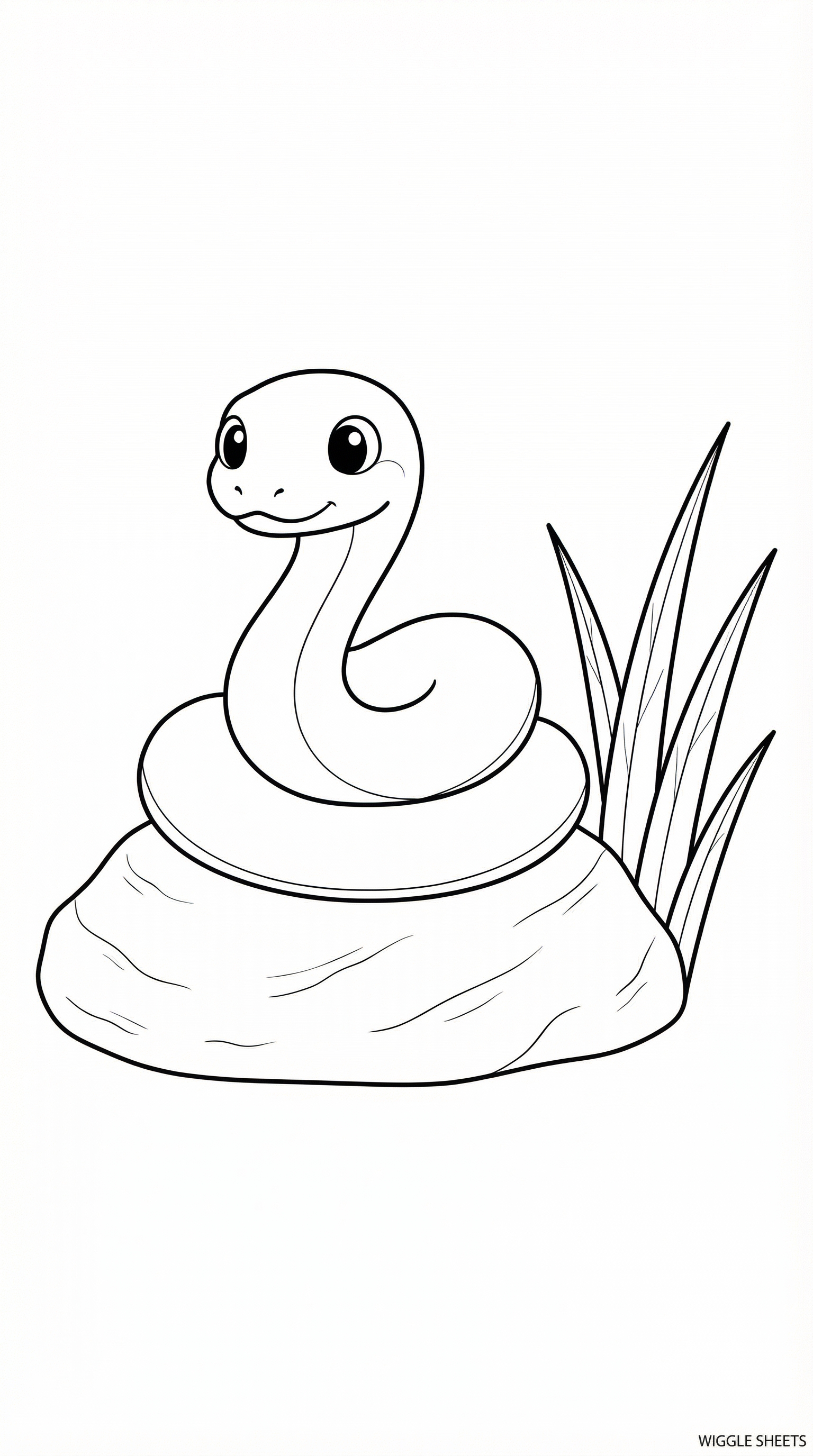 Baby Snake Coloring Page
