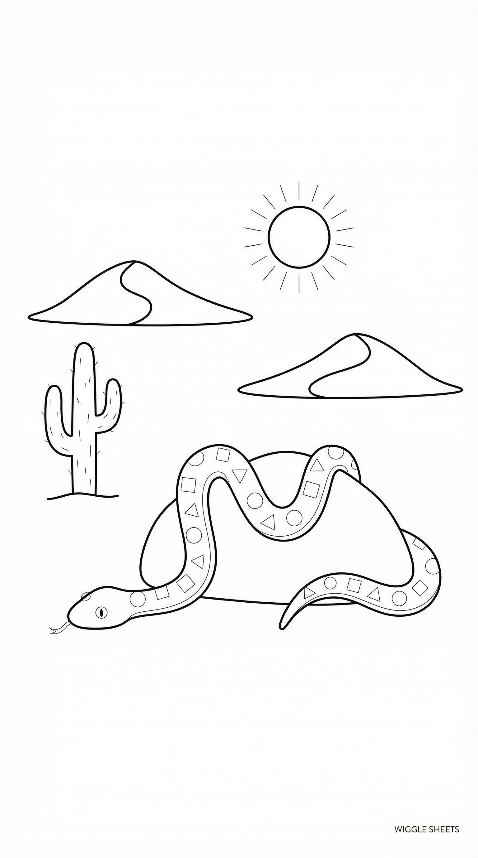 Cool Snake Coloring Page