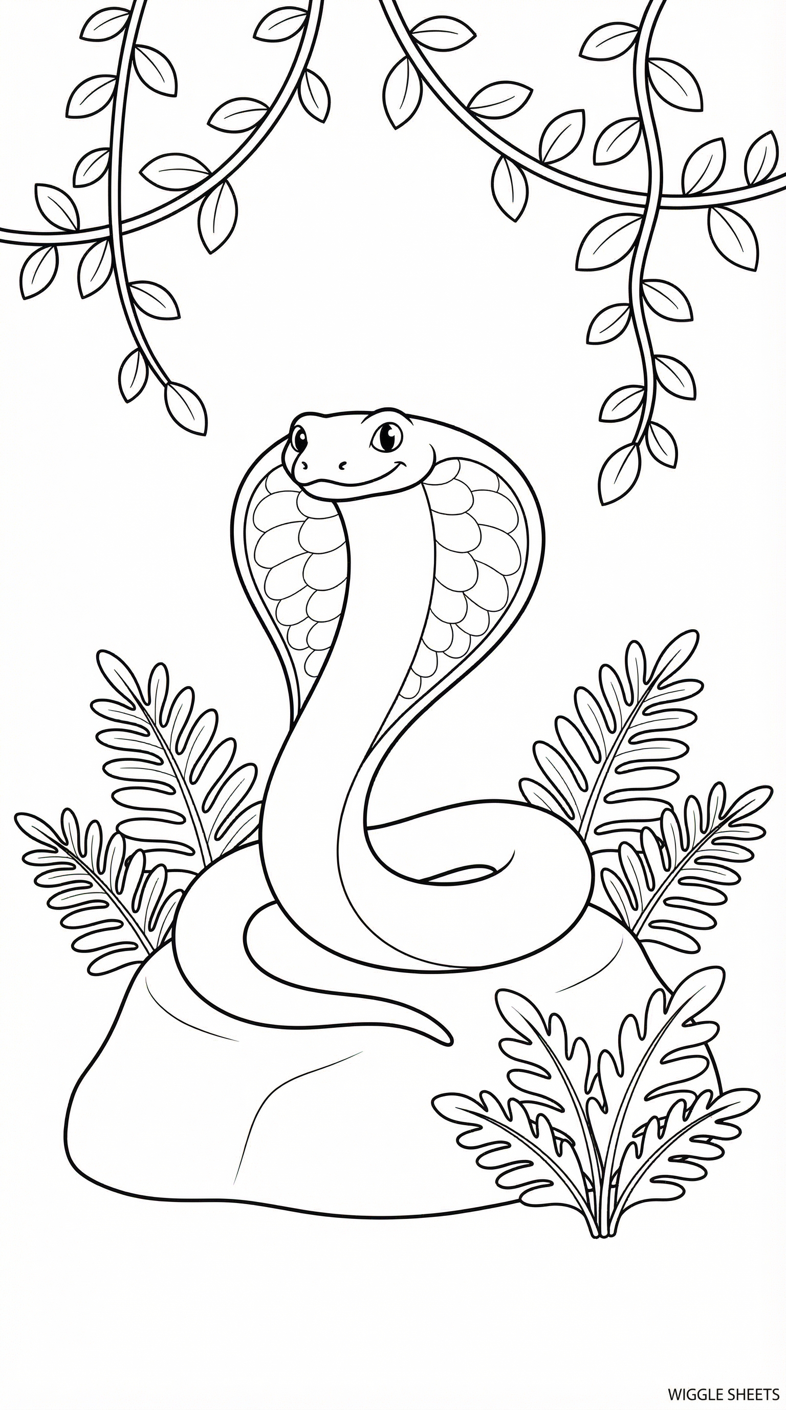 King Cobra Coloring Page