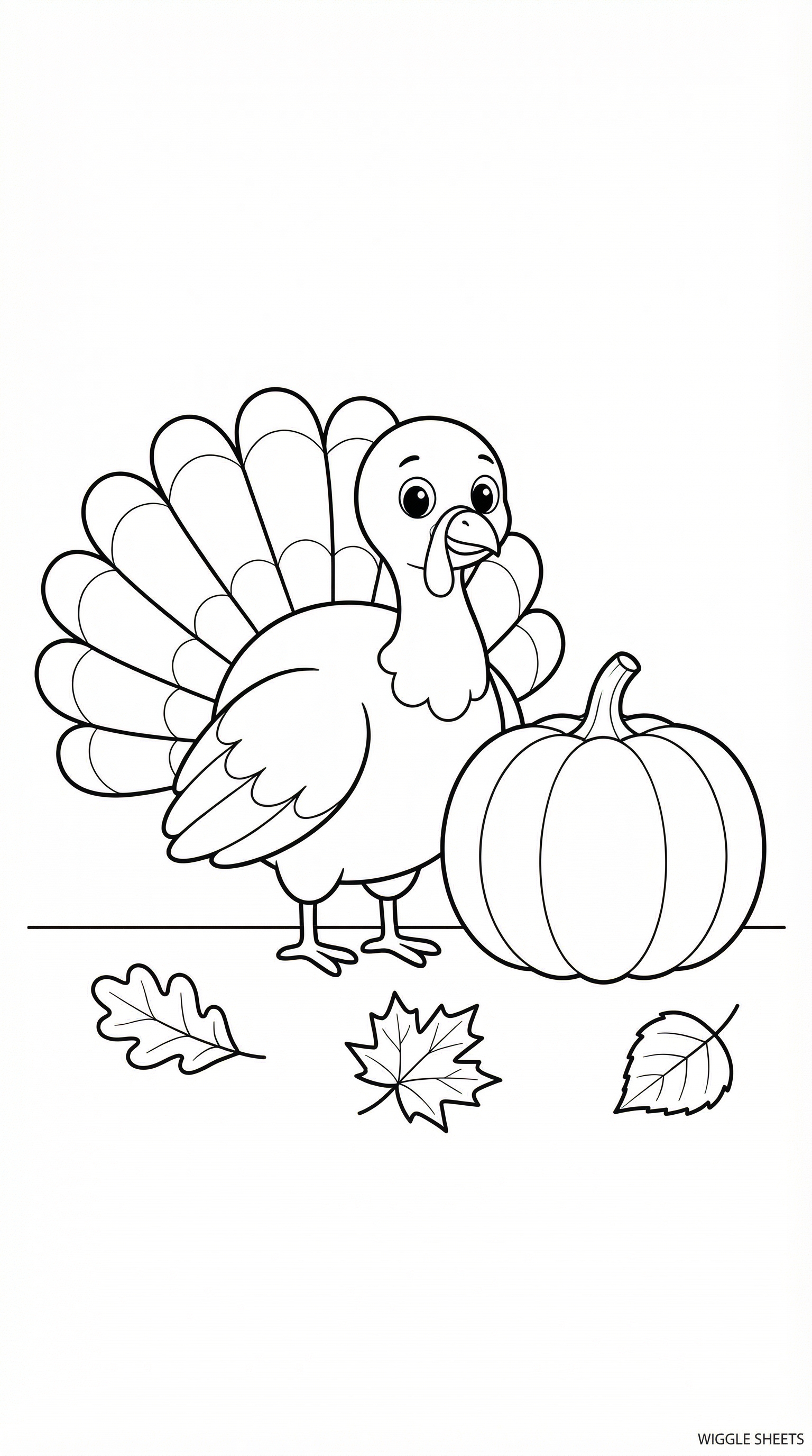 Cute Thanksgiving Coloring Page