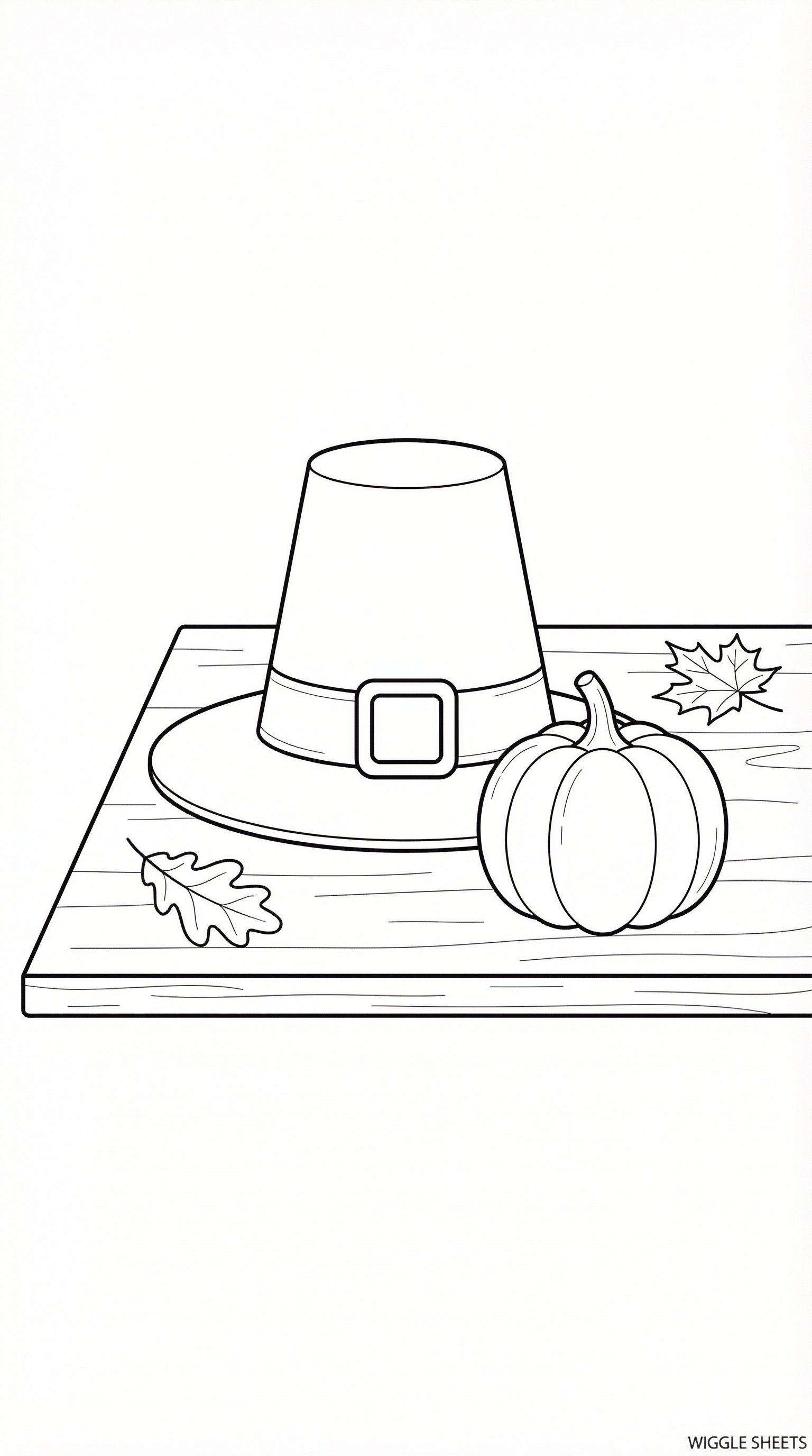 Pilgrim Hat Coloring Page