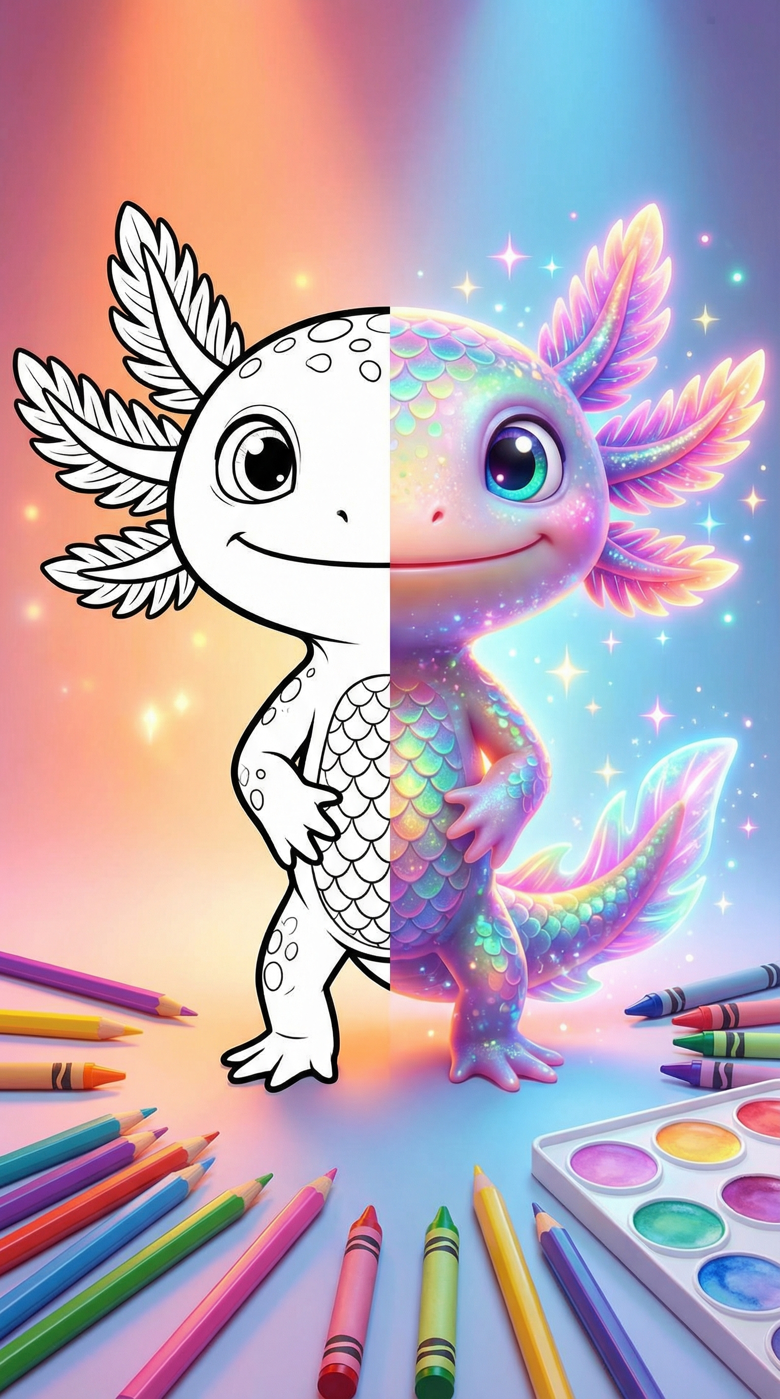 Axolotl Coloring Pages