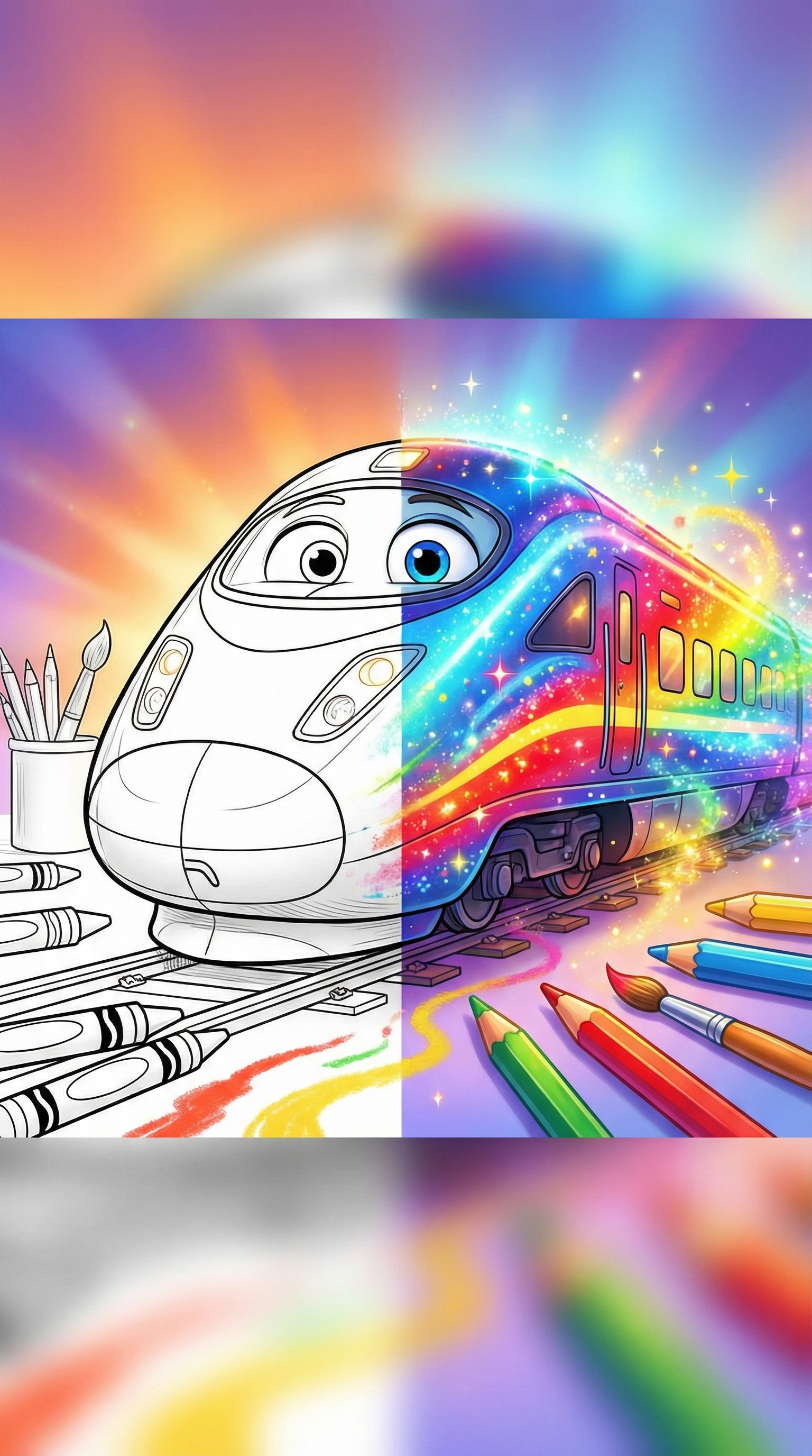 Bullet Train Coloring Pages