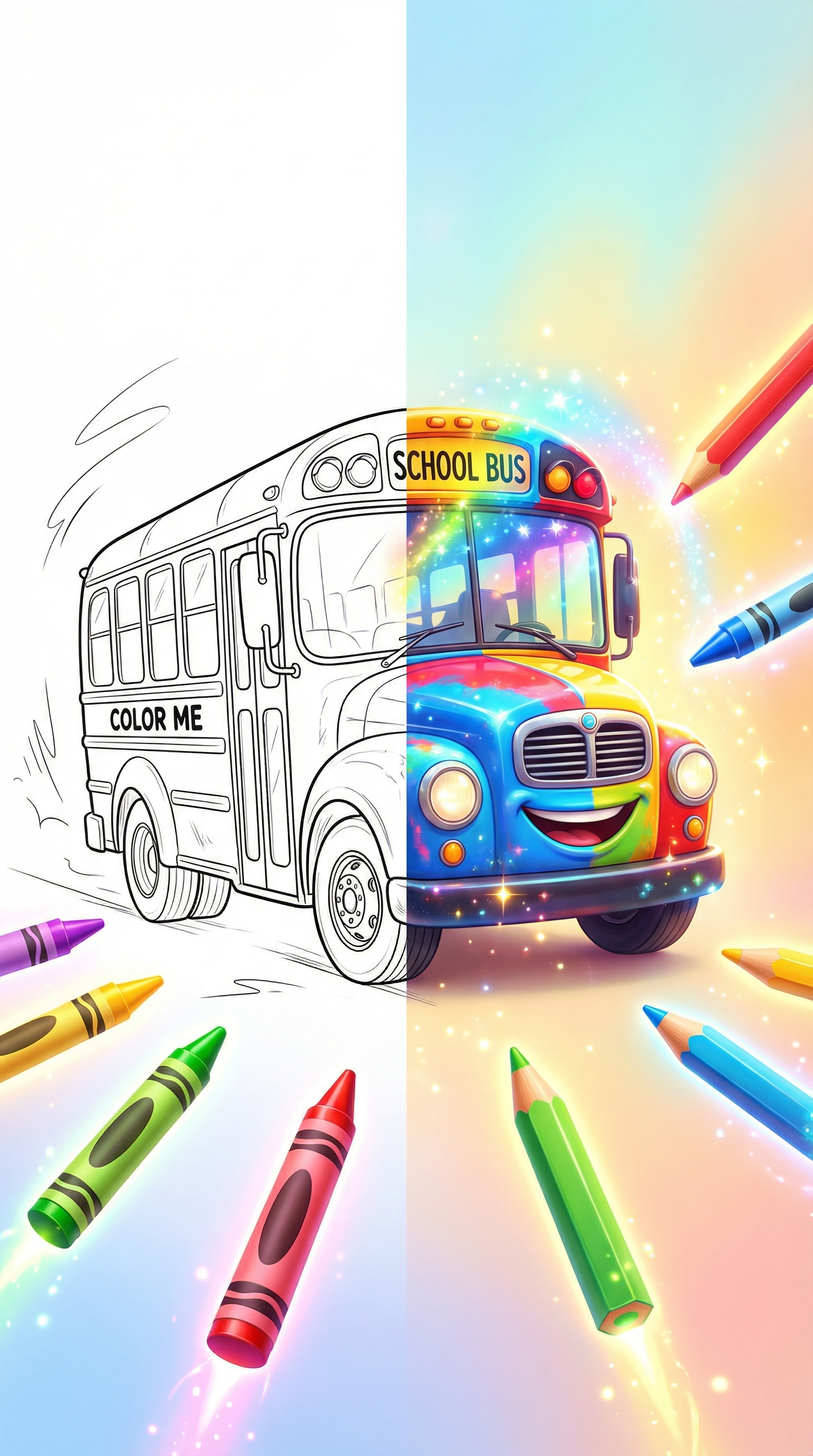 Bus Coloring Pages