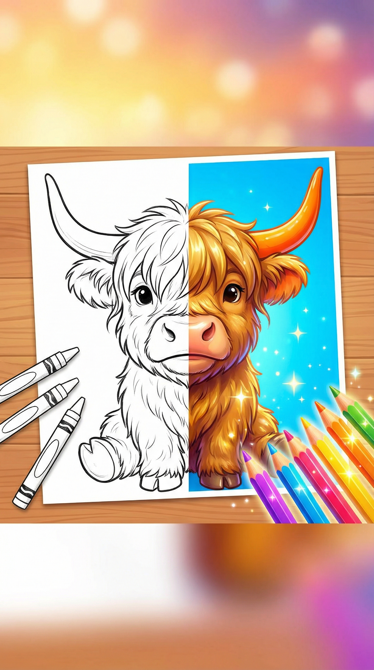 Highland Cow Coloring Pages