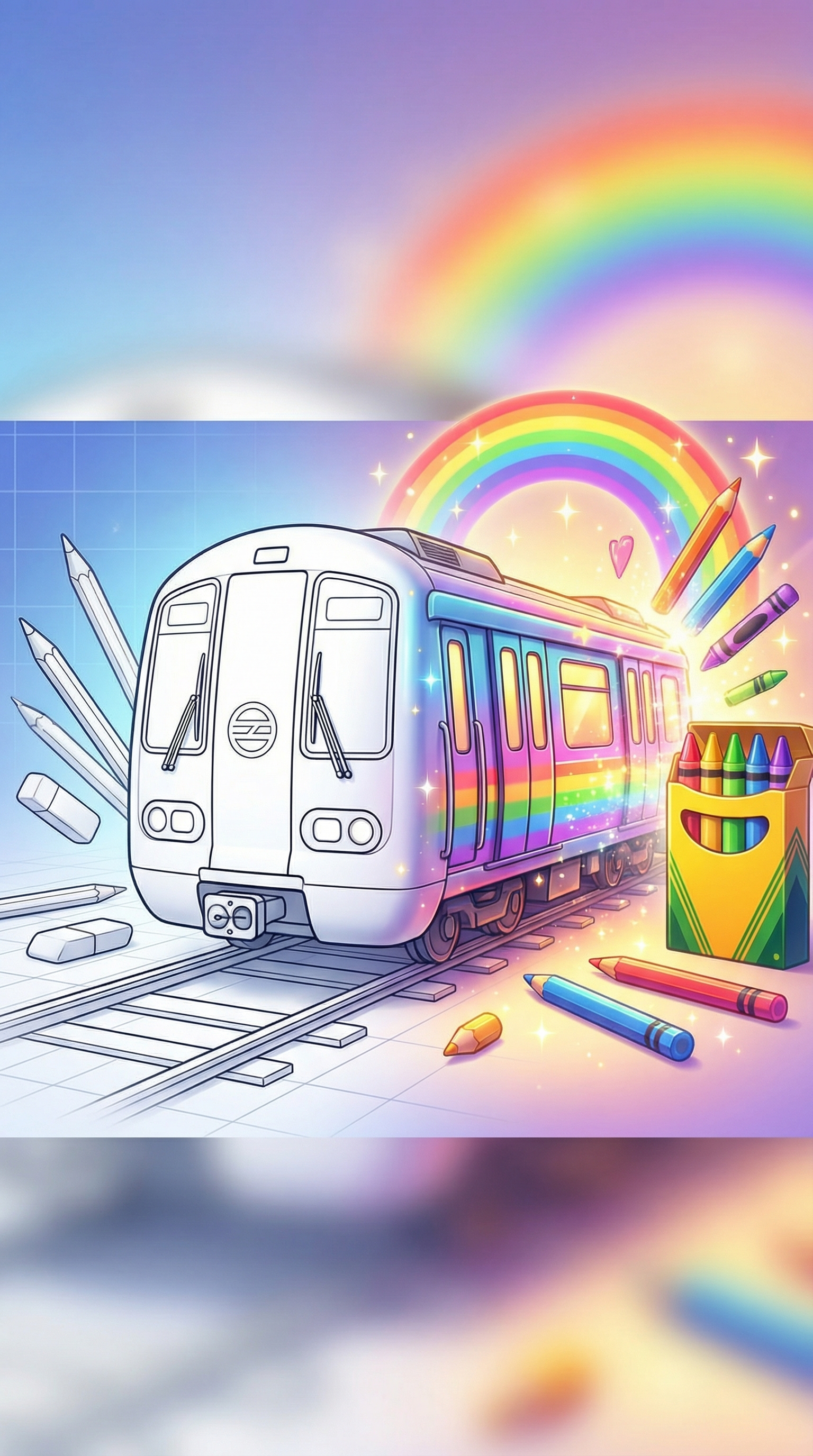 Metro Train Coloring Pages