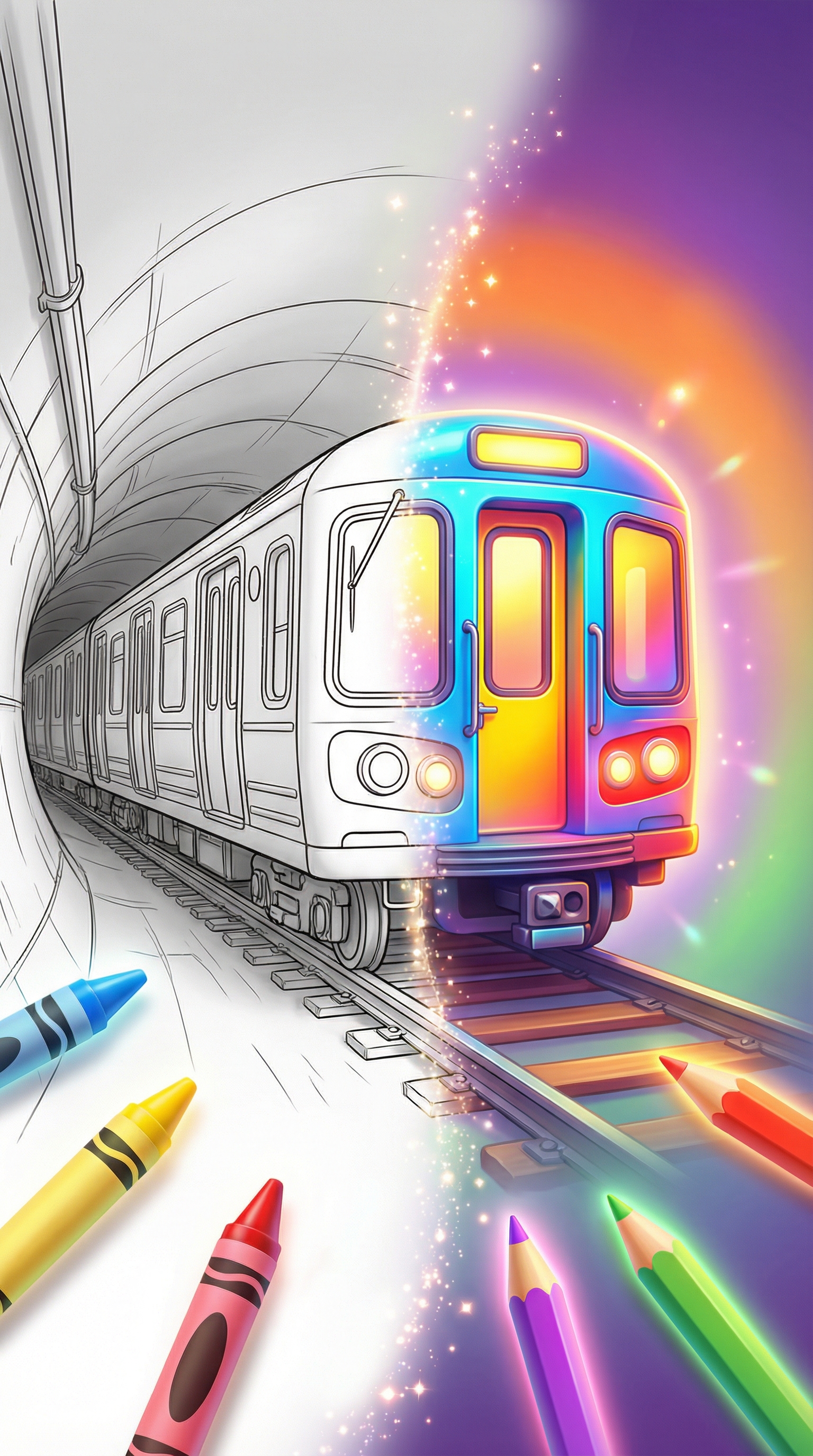 Subway Train Coloring Pages